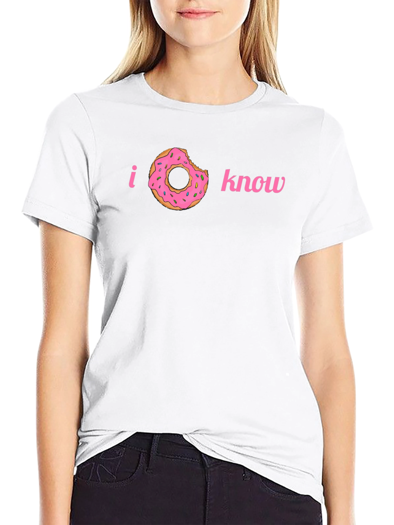 I Donut Know Funny Graphic Tee Shirt