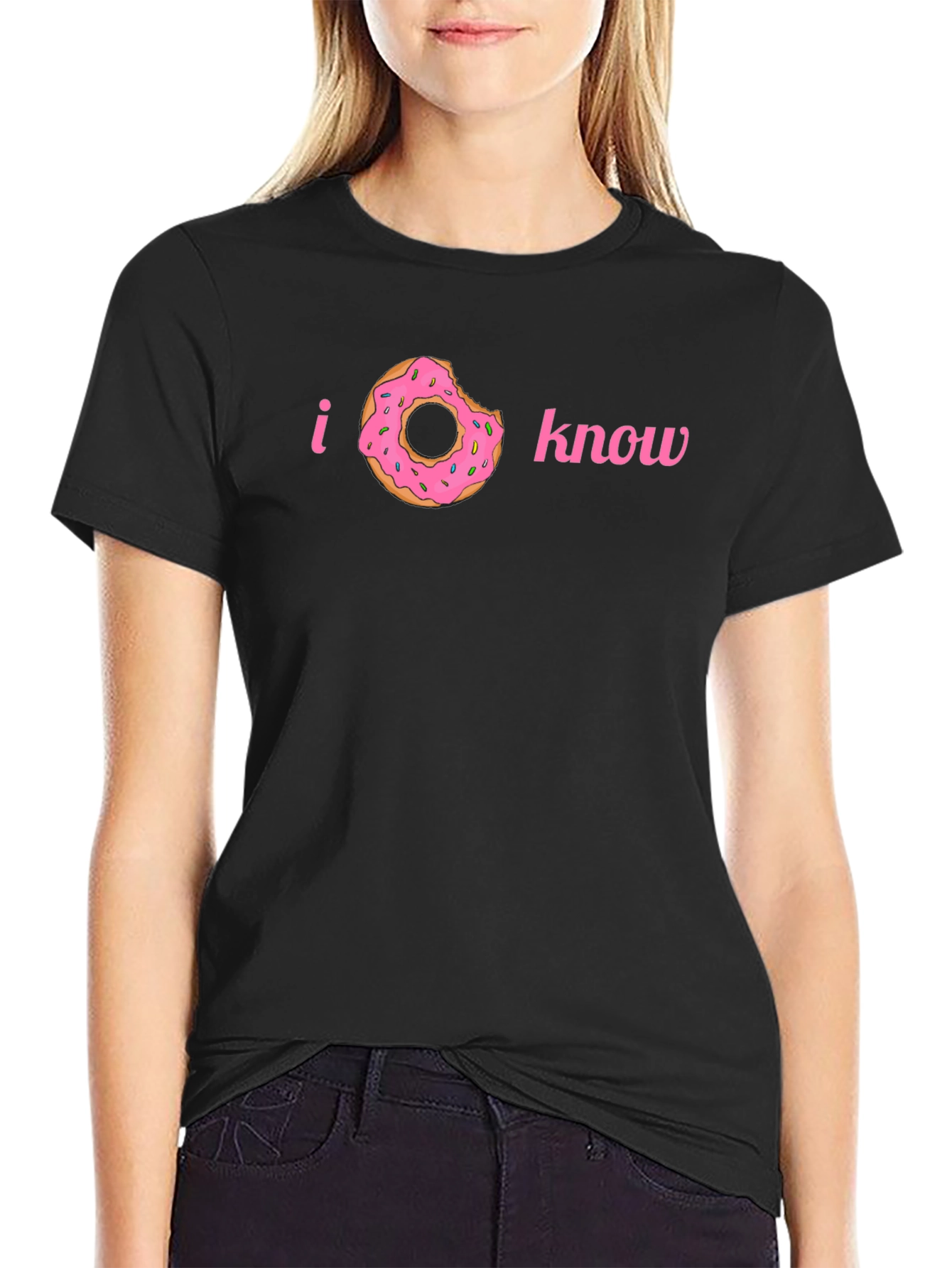I Donut Know Funny Graphic Tee Shirt