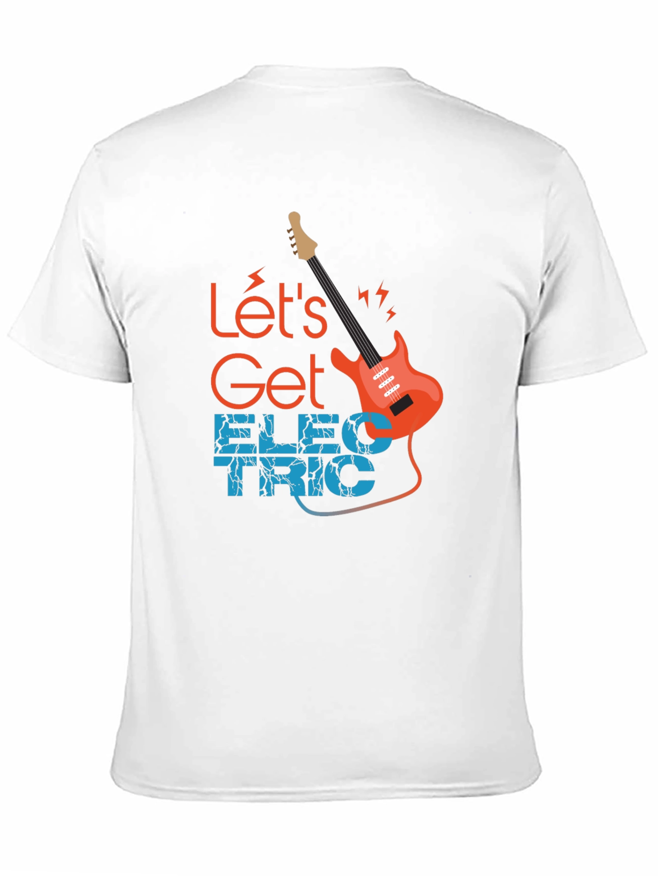 Lets Get Electric Black T-Shirt - Music Lover