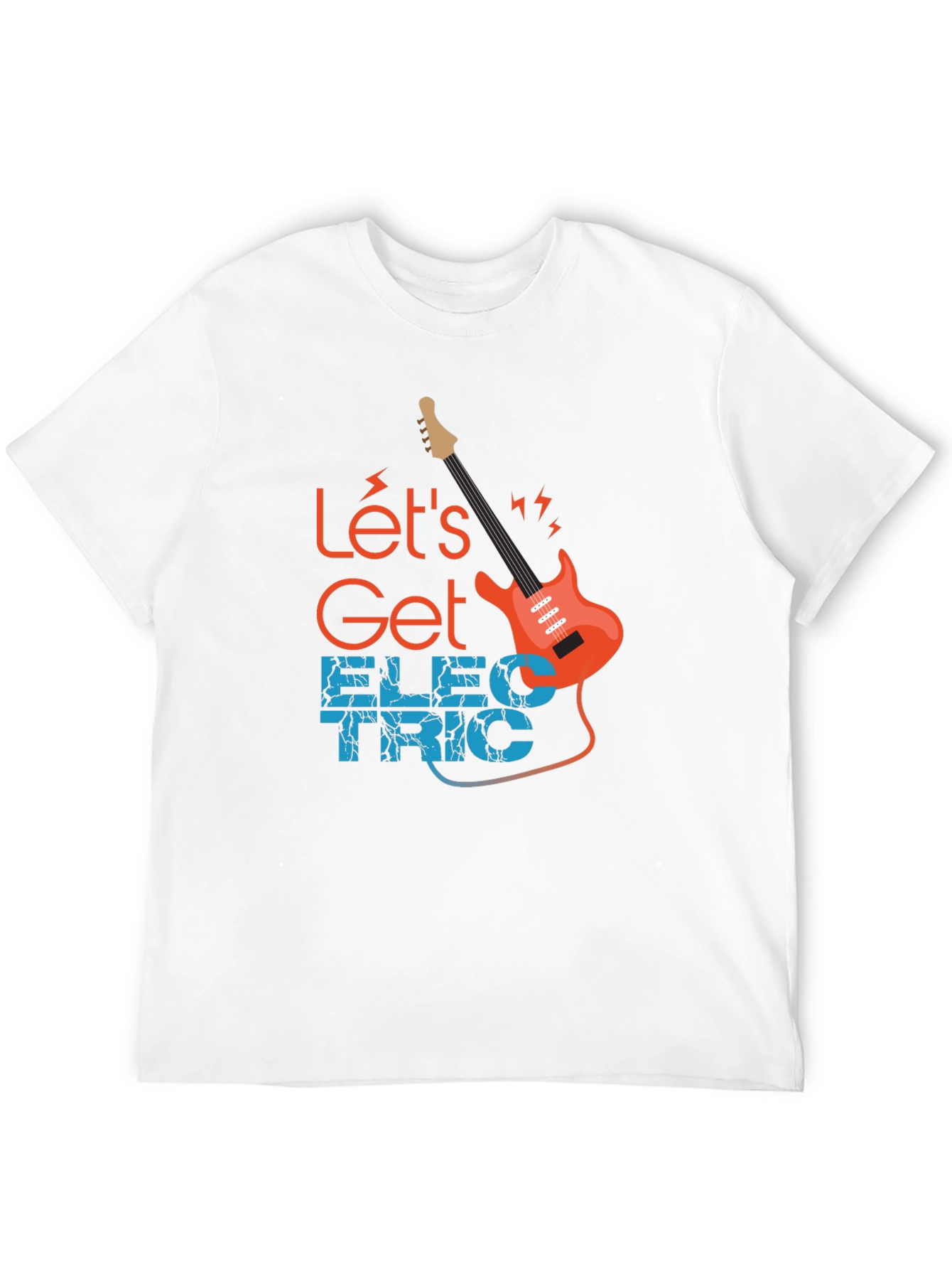 Lets Get Electric Black T-Shirt - Music Lover