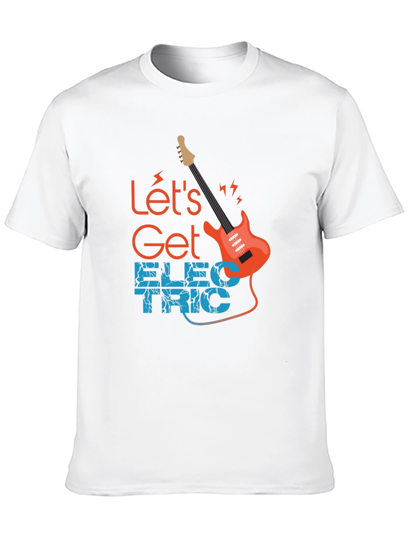 Lets Get Electric Black T-Shirt - Music Lover