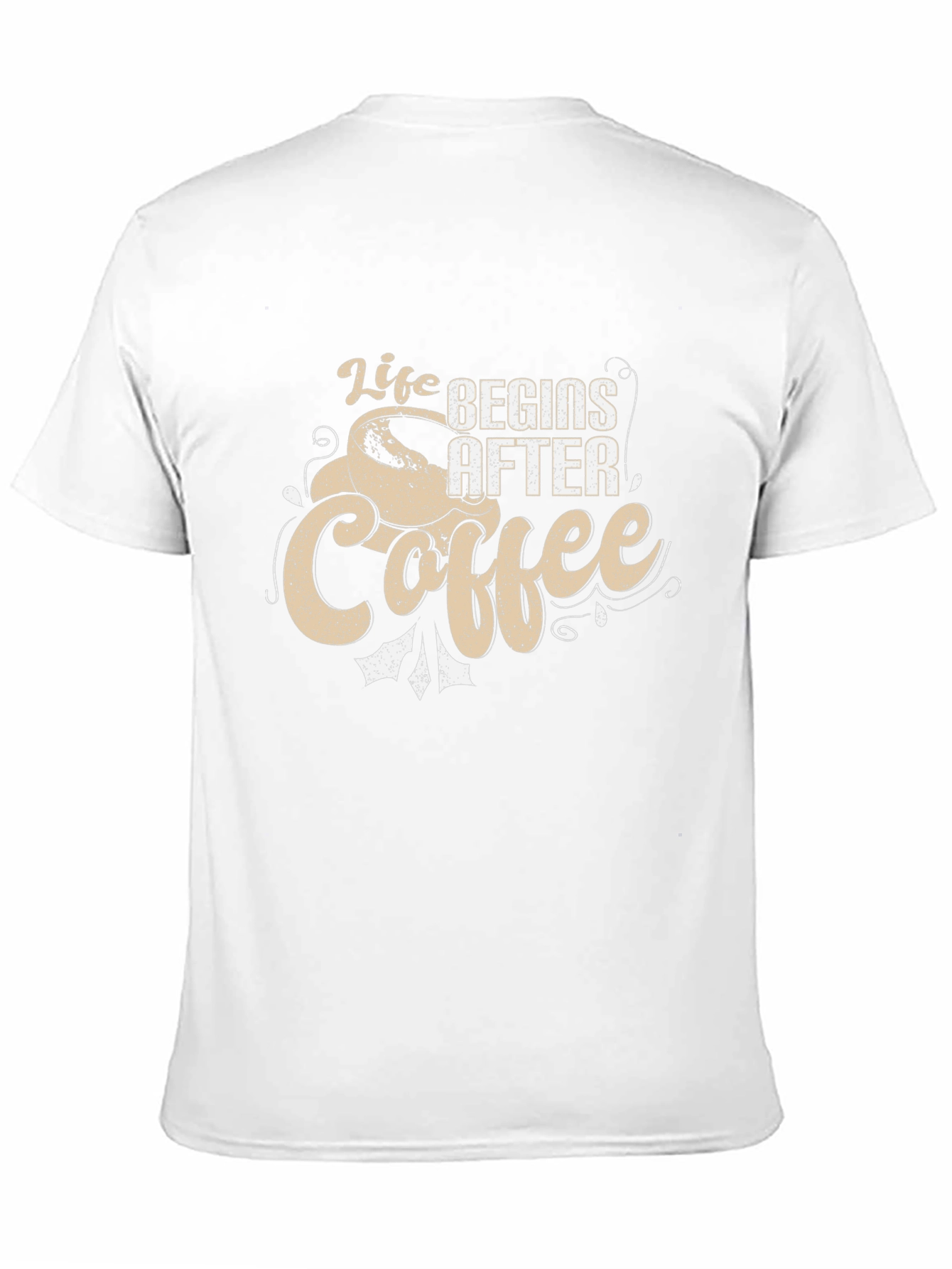 Life Begins After Coffee Graphic Tee - Black