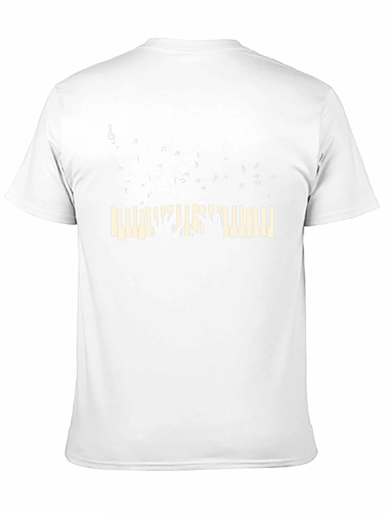 Musical Piano T-Shirt - Black
