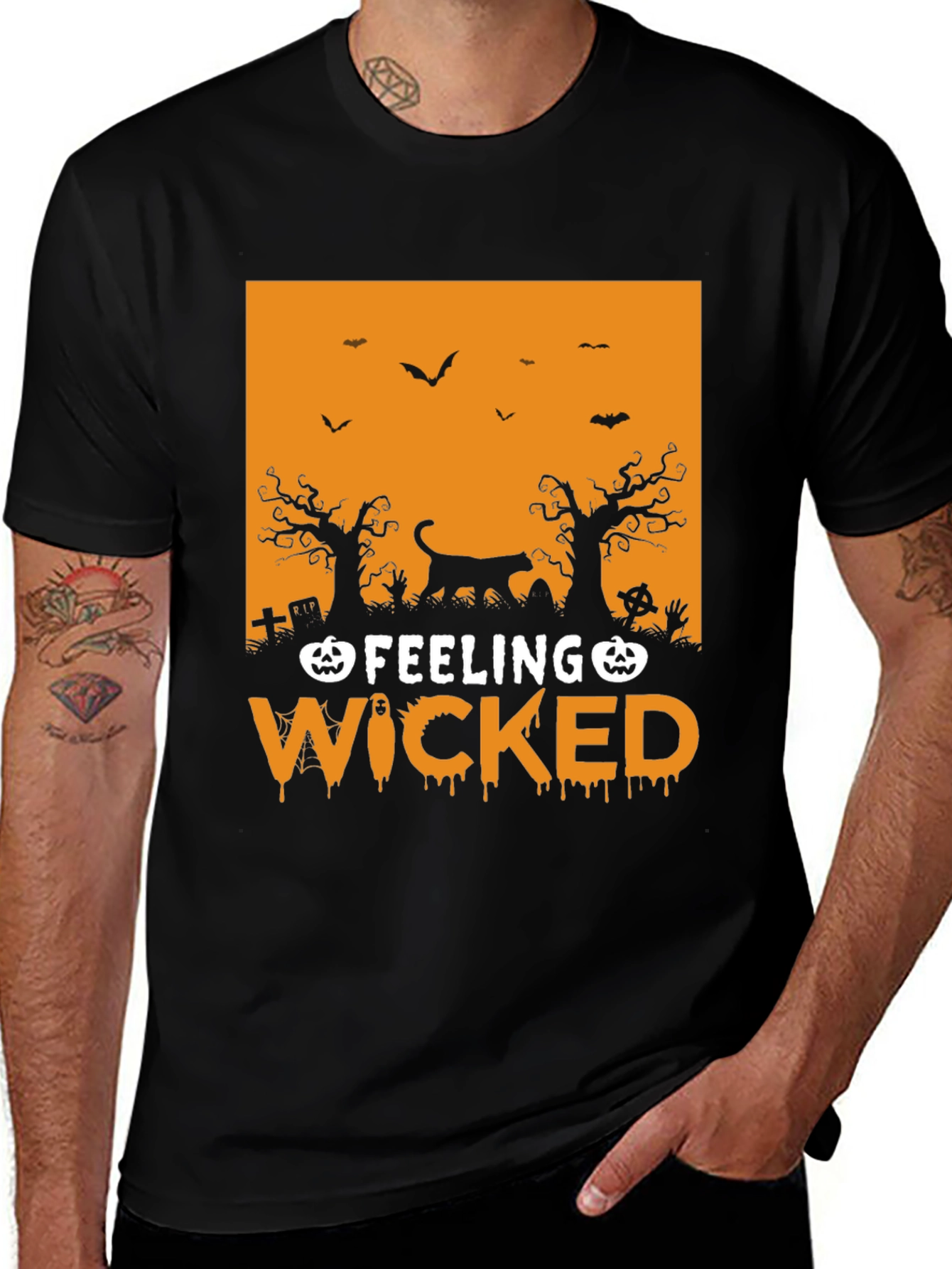 Feeling Wicked Halloween Graphic T-Shirt