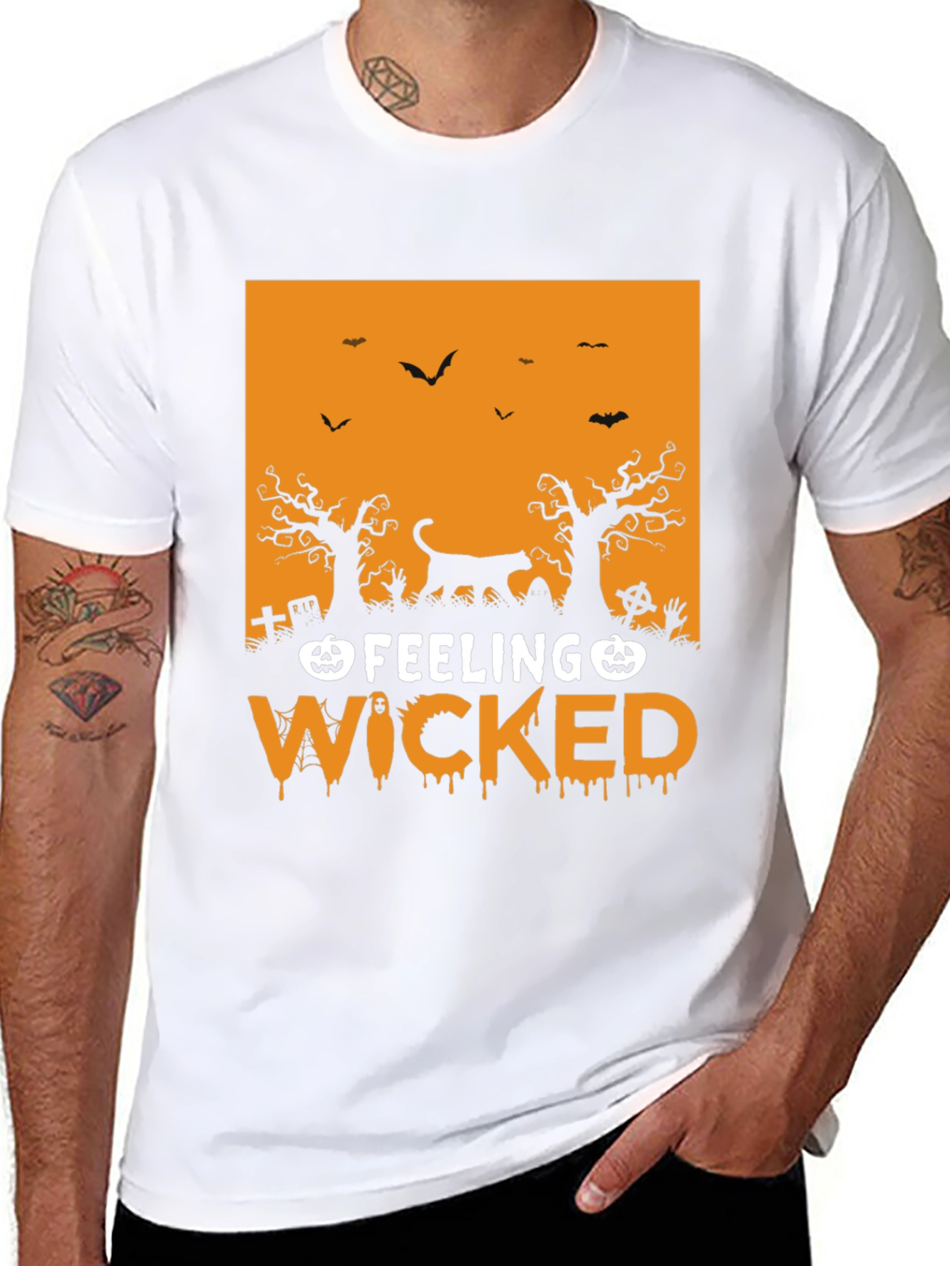 Feeling Wicked Halloween Graphic T-Shirt