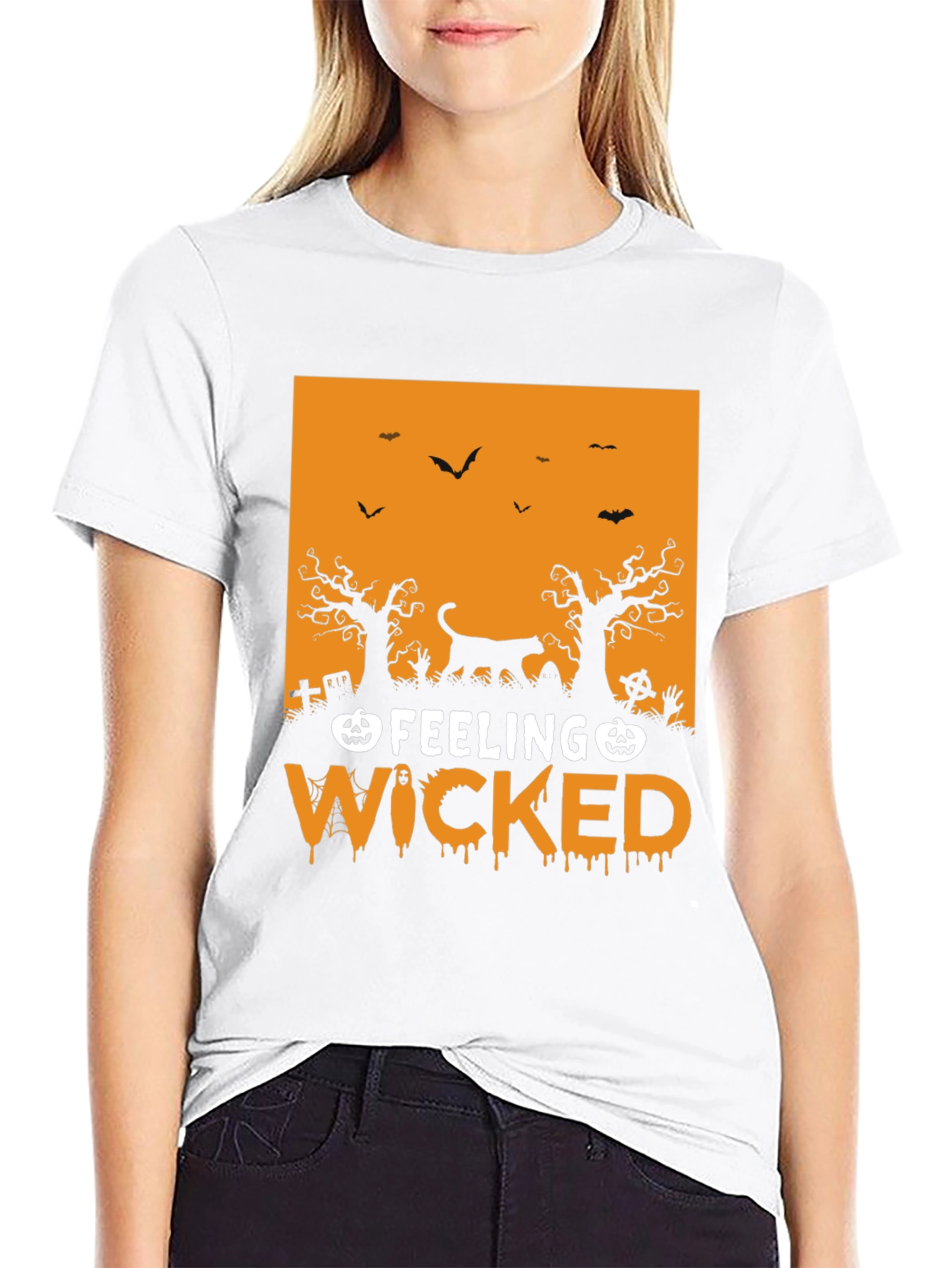 Feeling Wicked Halloween Graphic T-Shirt