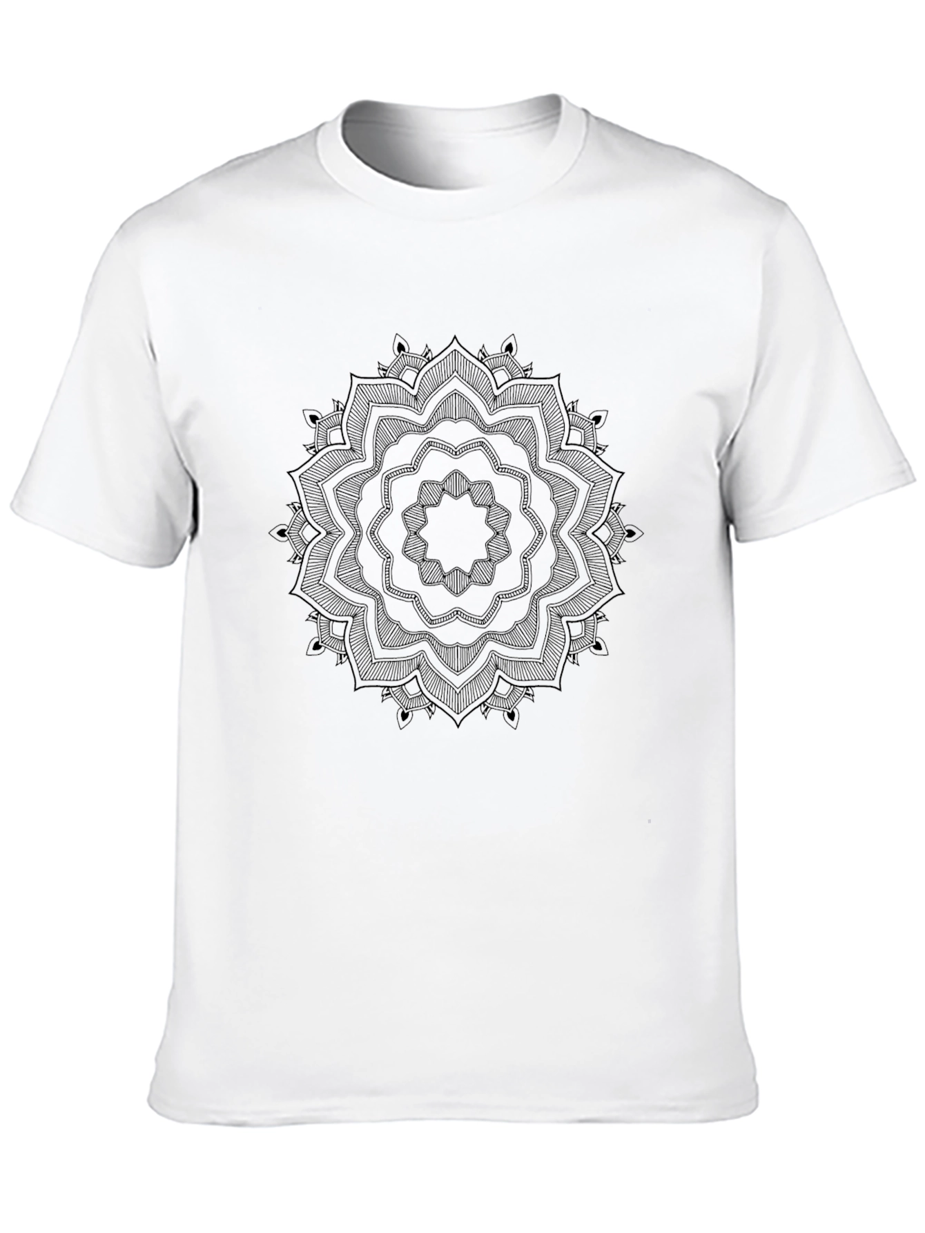 Black Mandala Graphic T-Shirt
