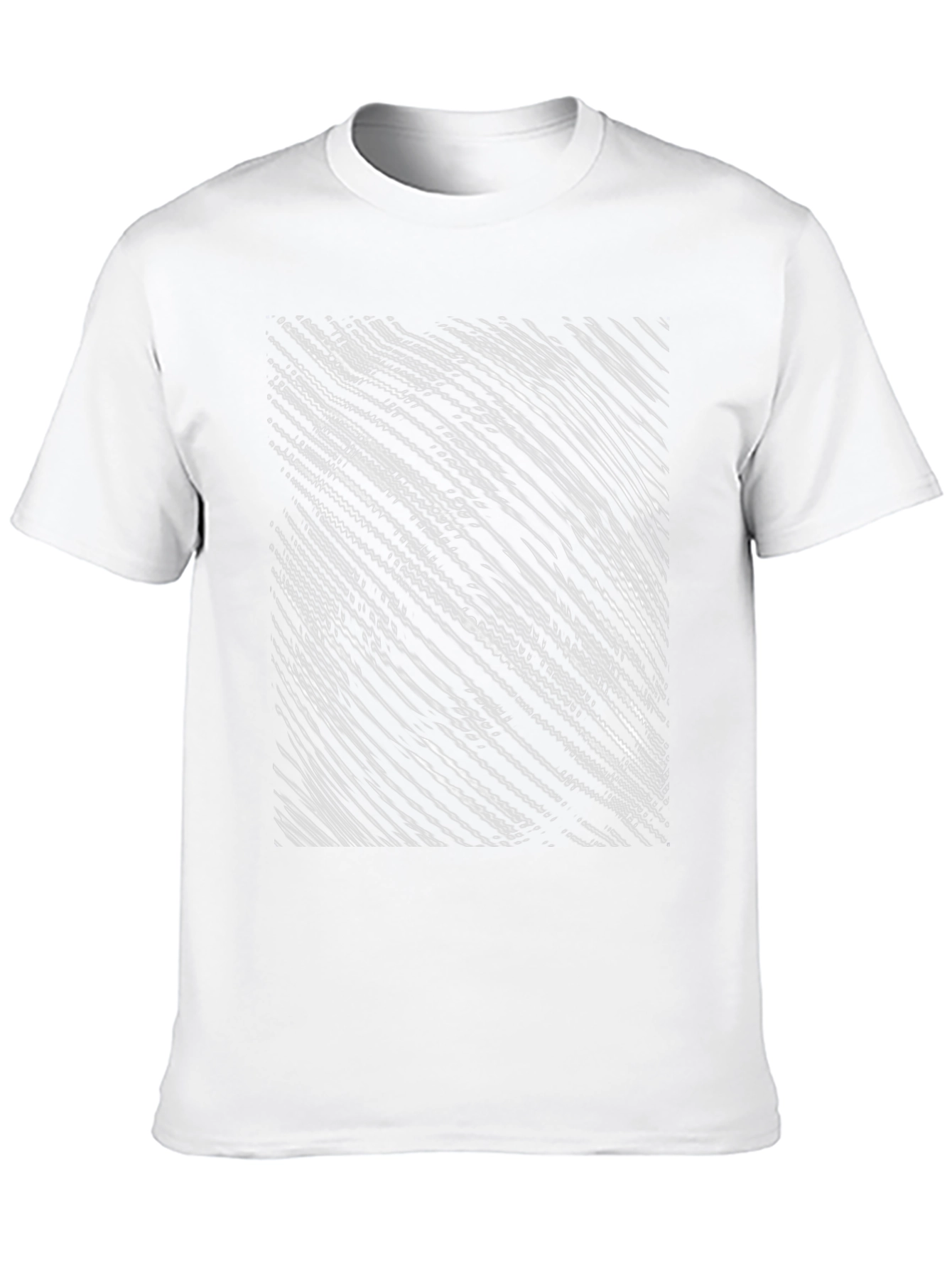 Abstract Line Art Graphic Black T-Shirt