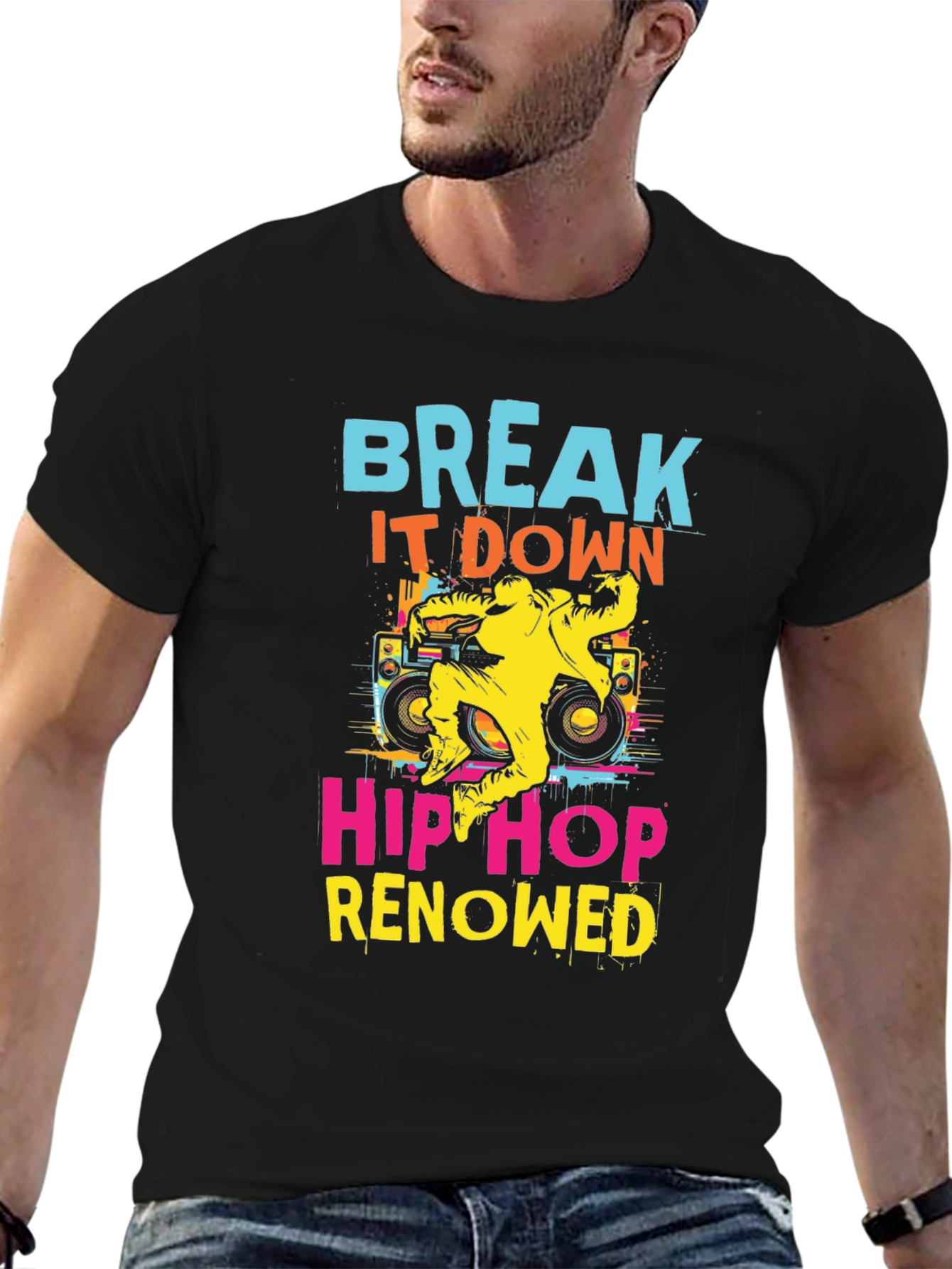 Break It Down Hip Hop Graphic Tee