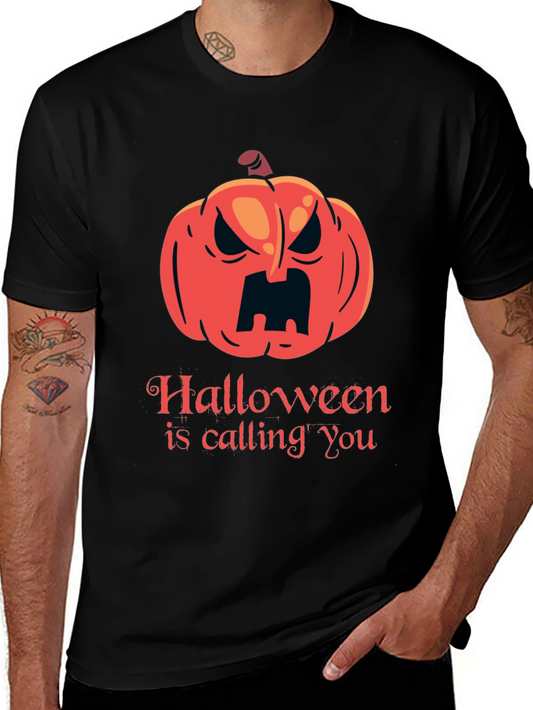 Halloween Calling Pumpkin Graphic Tee