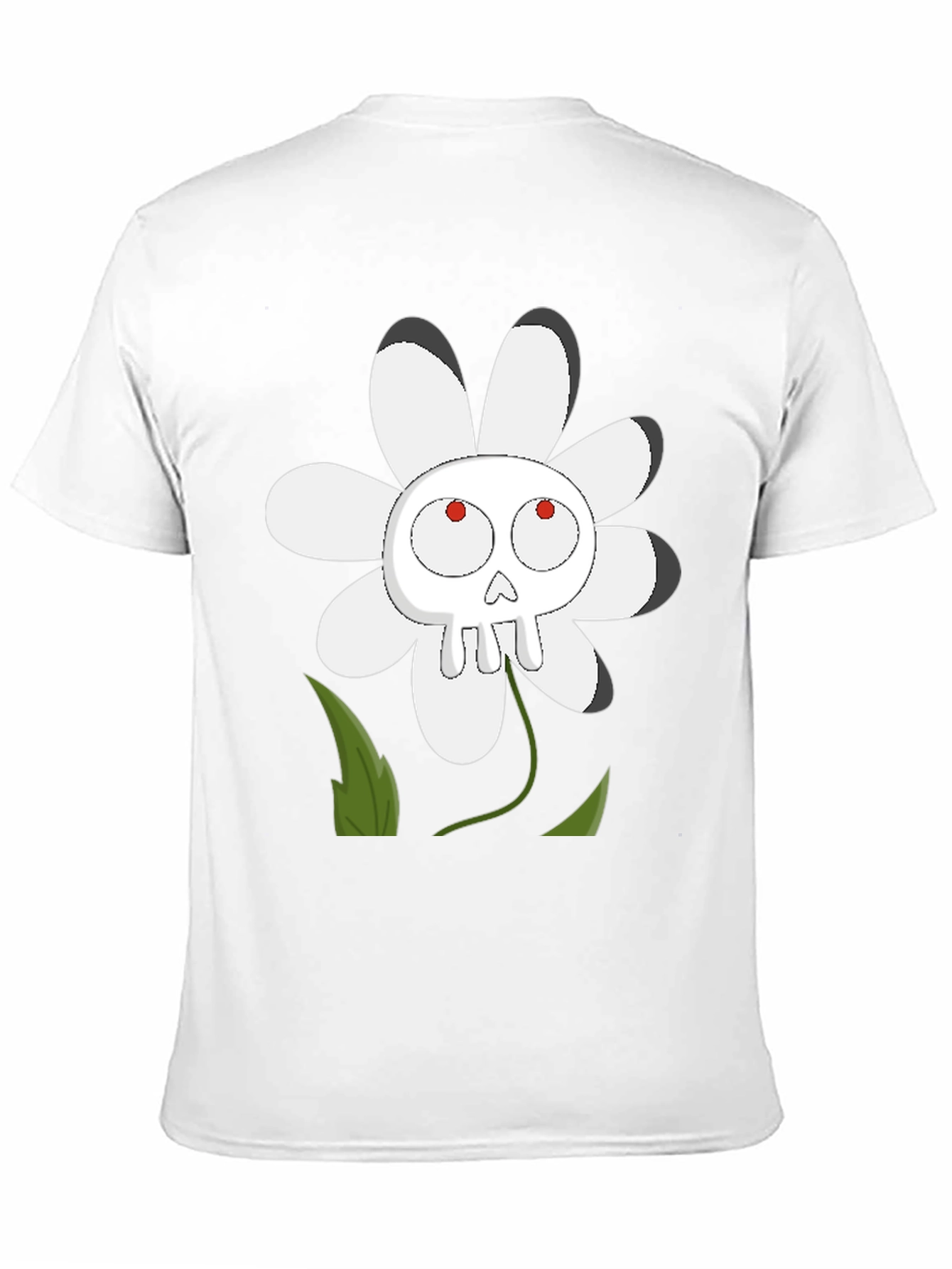 Skull Flower Graphic T-Shirt - Dark Humor Tee