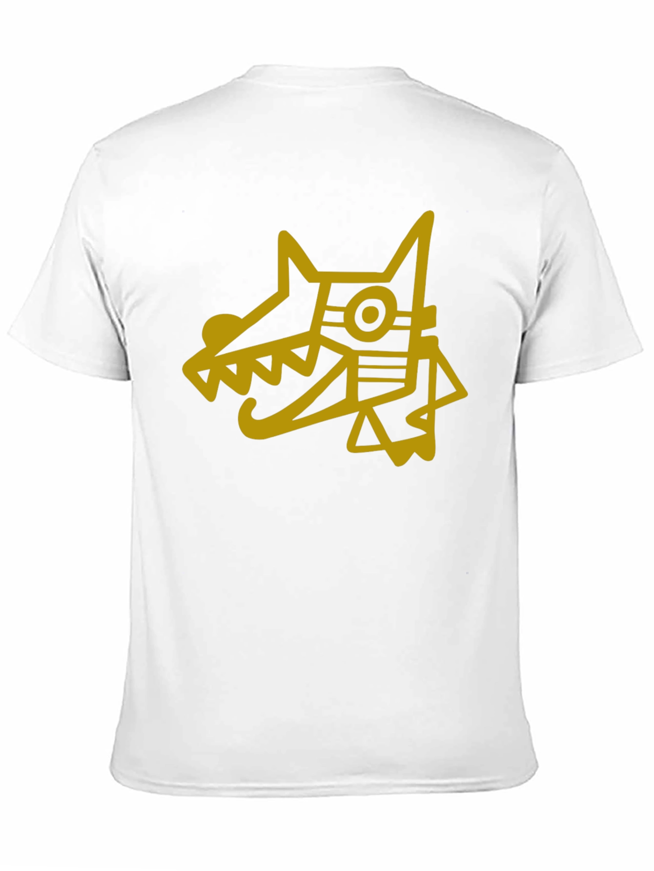 Aztec Dog Graphic Tee - Black Cotton Blend