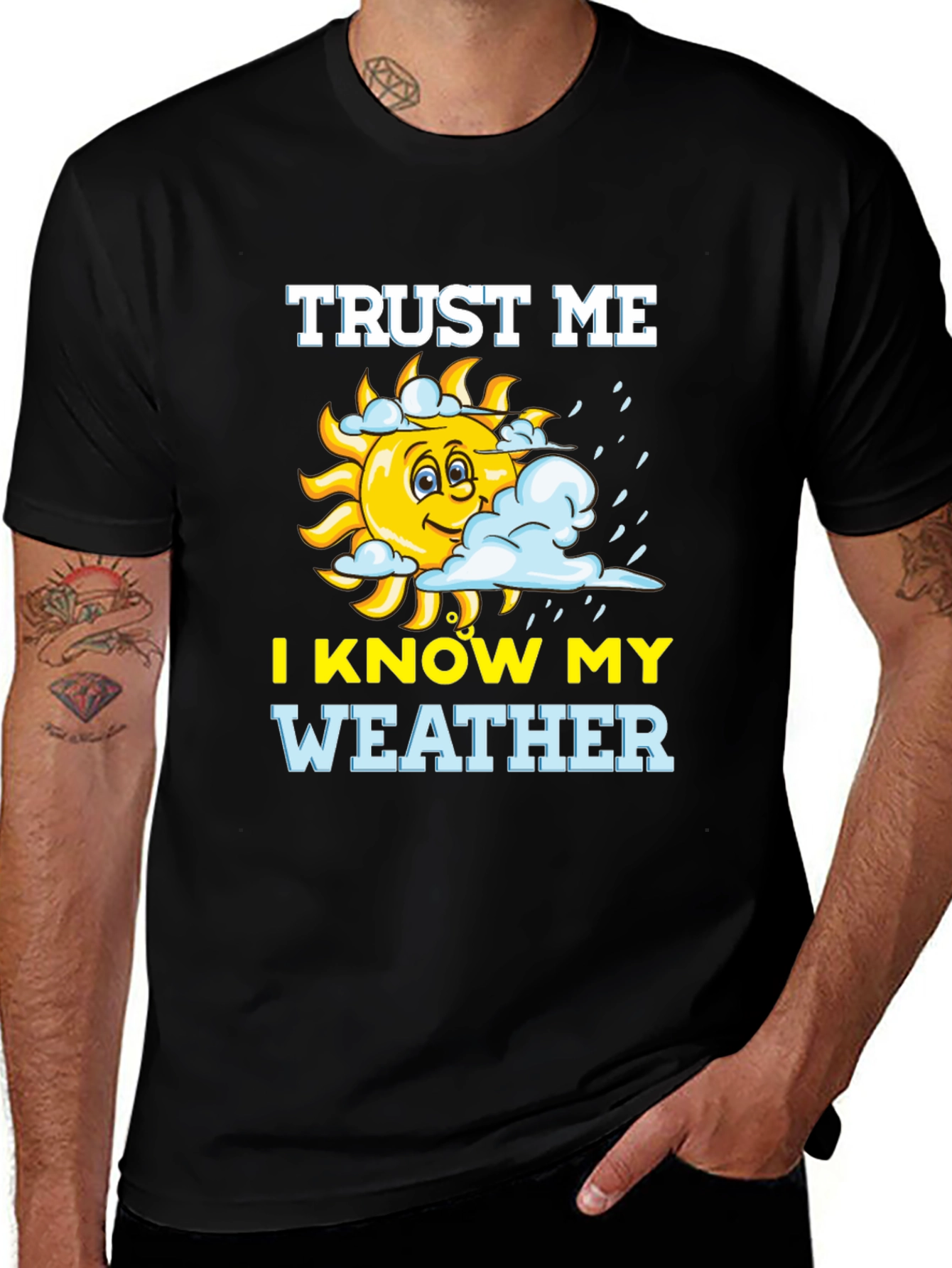 Funny Weather Expert Graphic T-Shirt