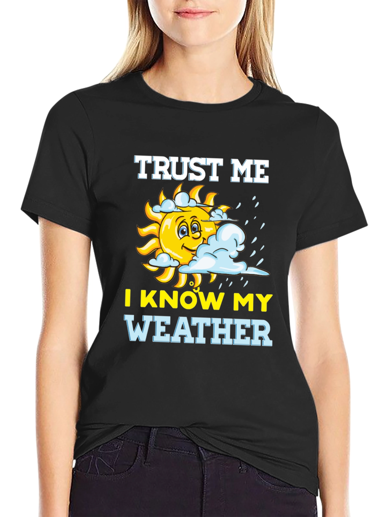 Funny Weather Expert Graphic T-Shirt