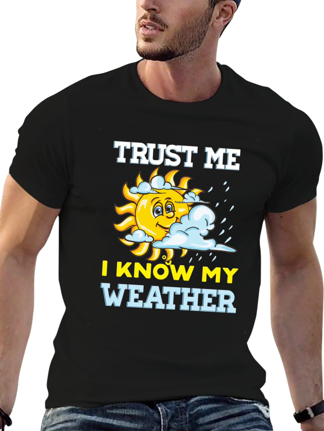 Funny Weather Expert Graphic T-Shirt