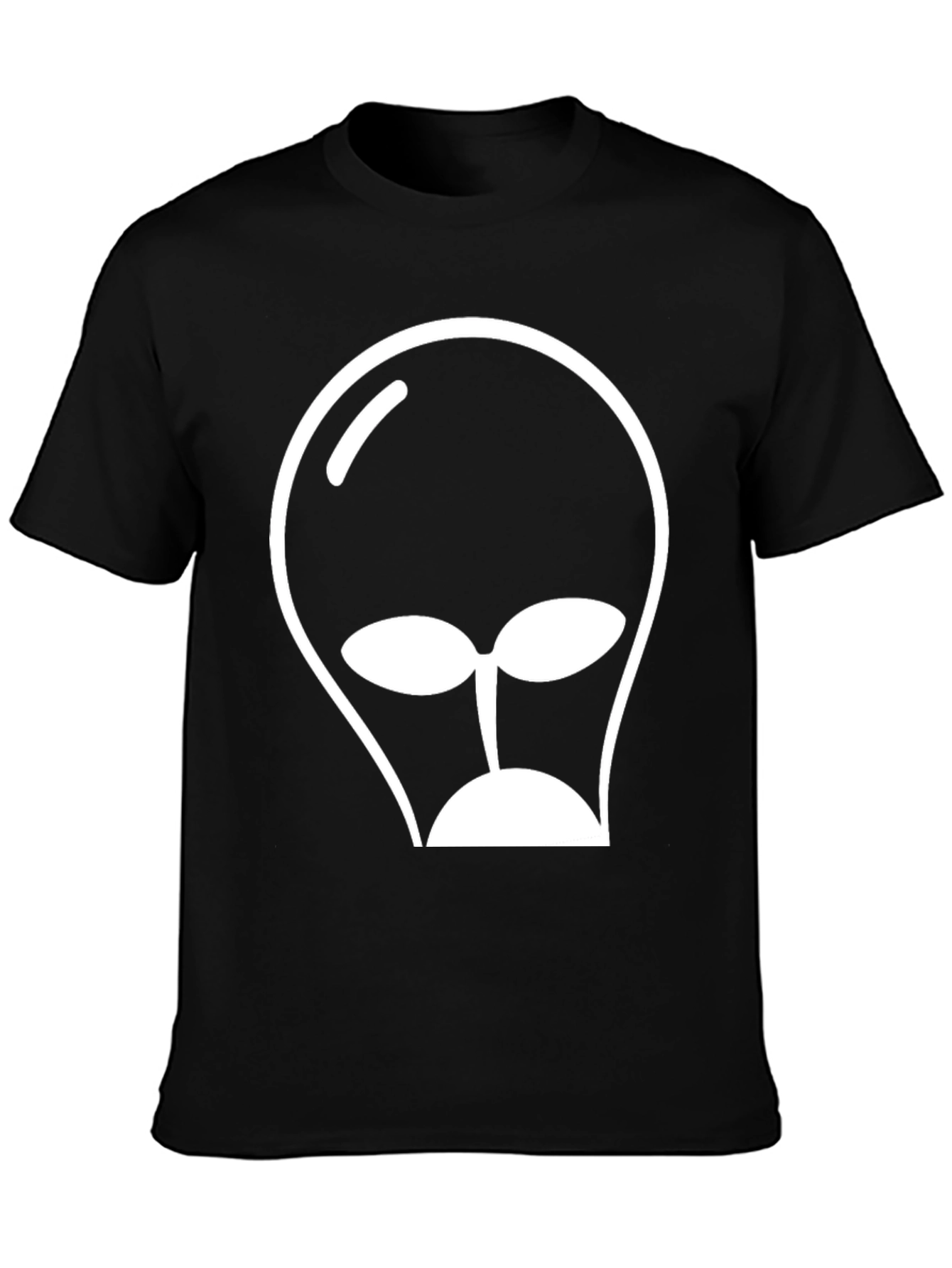Alien Head Graphic Tee - Black T-Shirt