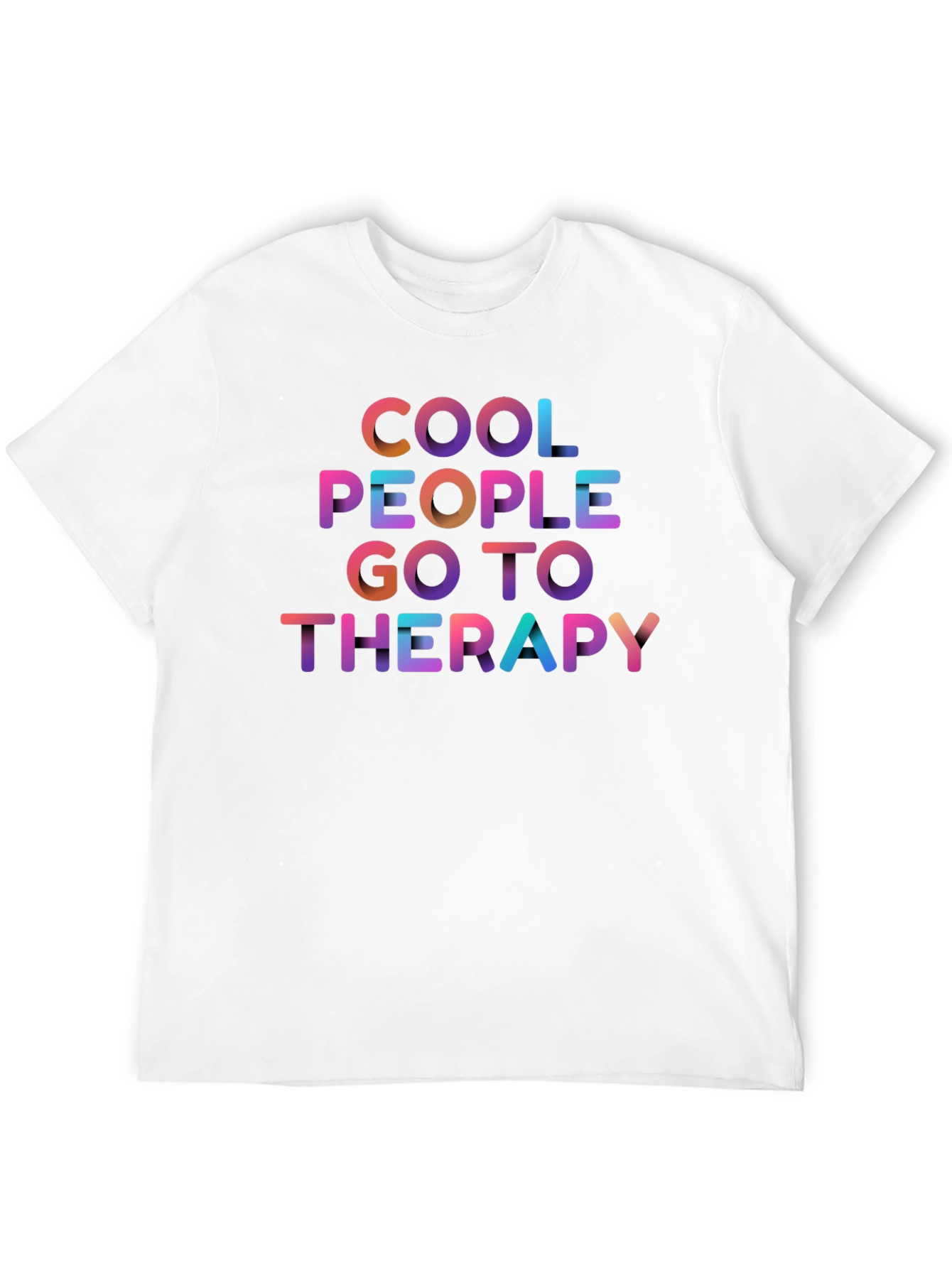 Cool People Go To Therapy Graphic Tee - Black