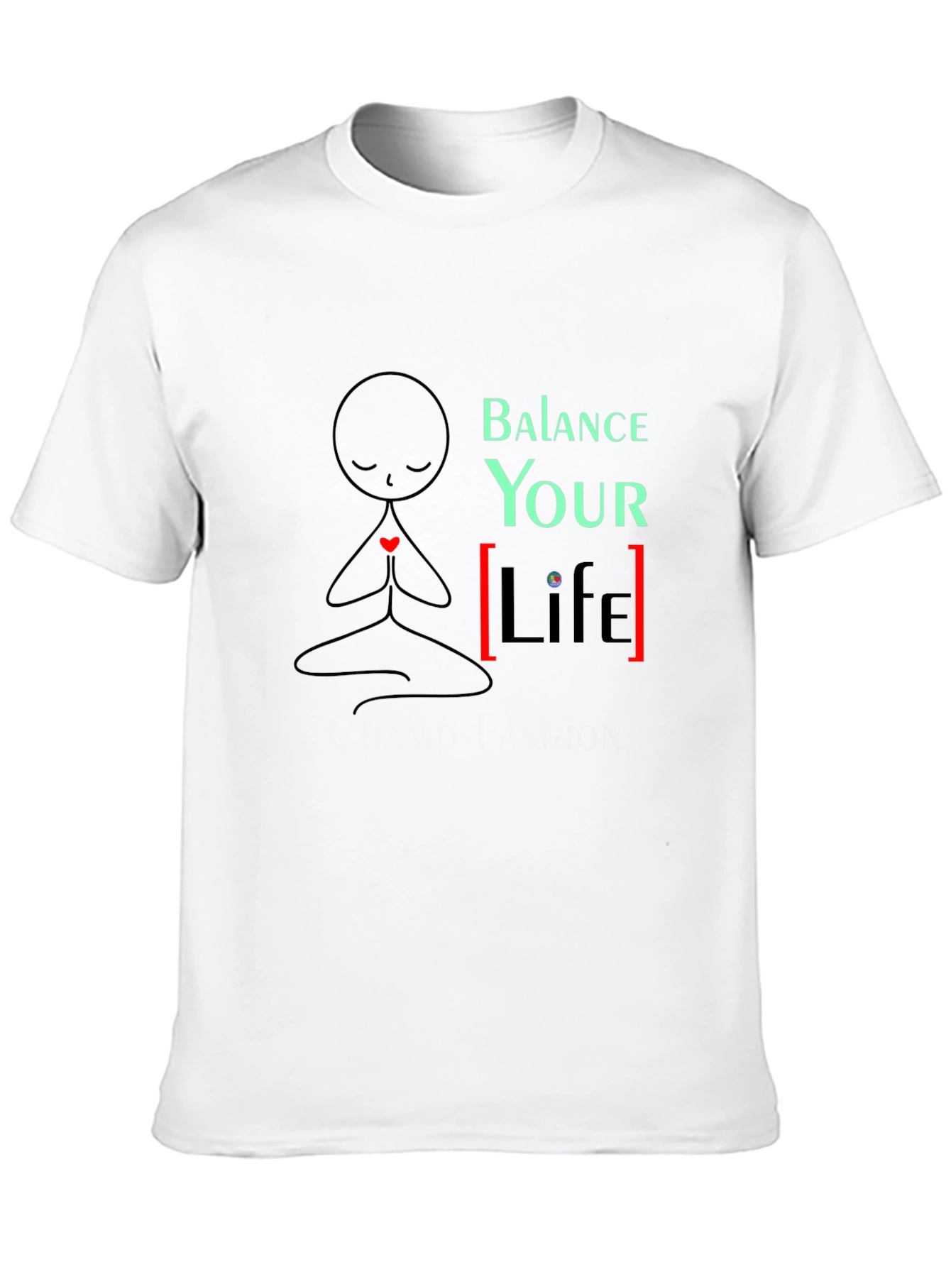 Balance Your Life Graphic Tee - Yoga Meditation Shirt