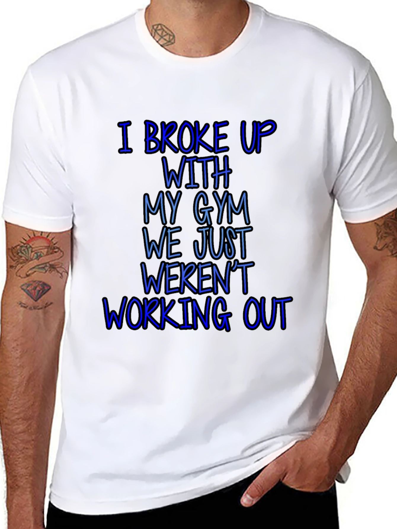 Gym Breakup Graphic Tee - Funny Workout Shirt