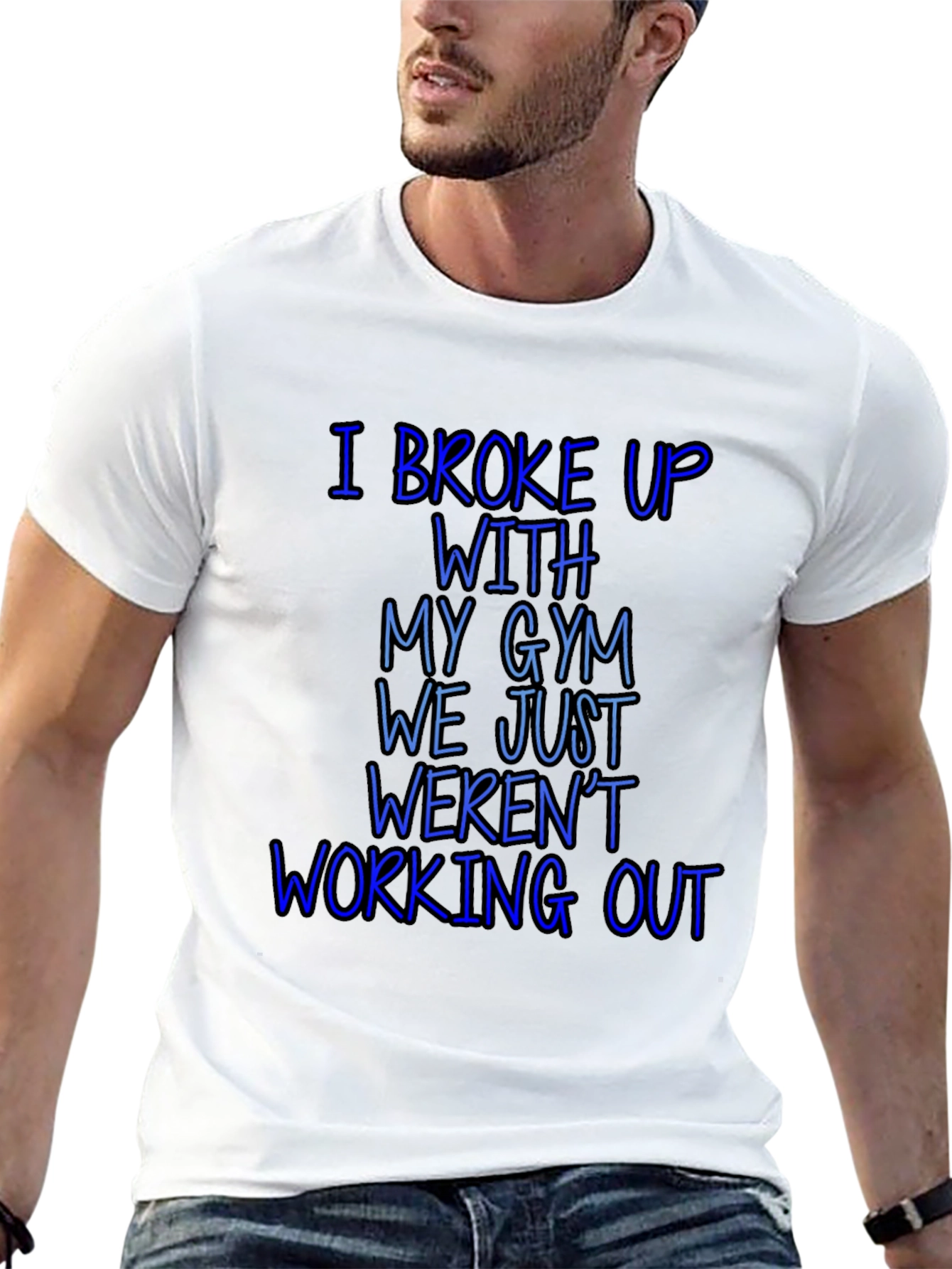 Gym Breakup Graphic Tee - Funny Workout Shirt