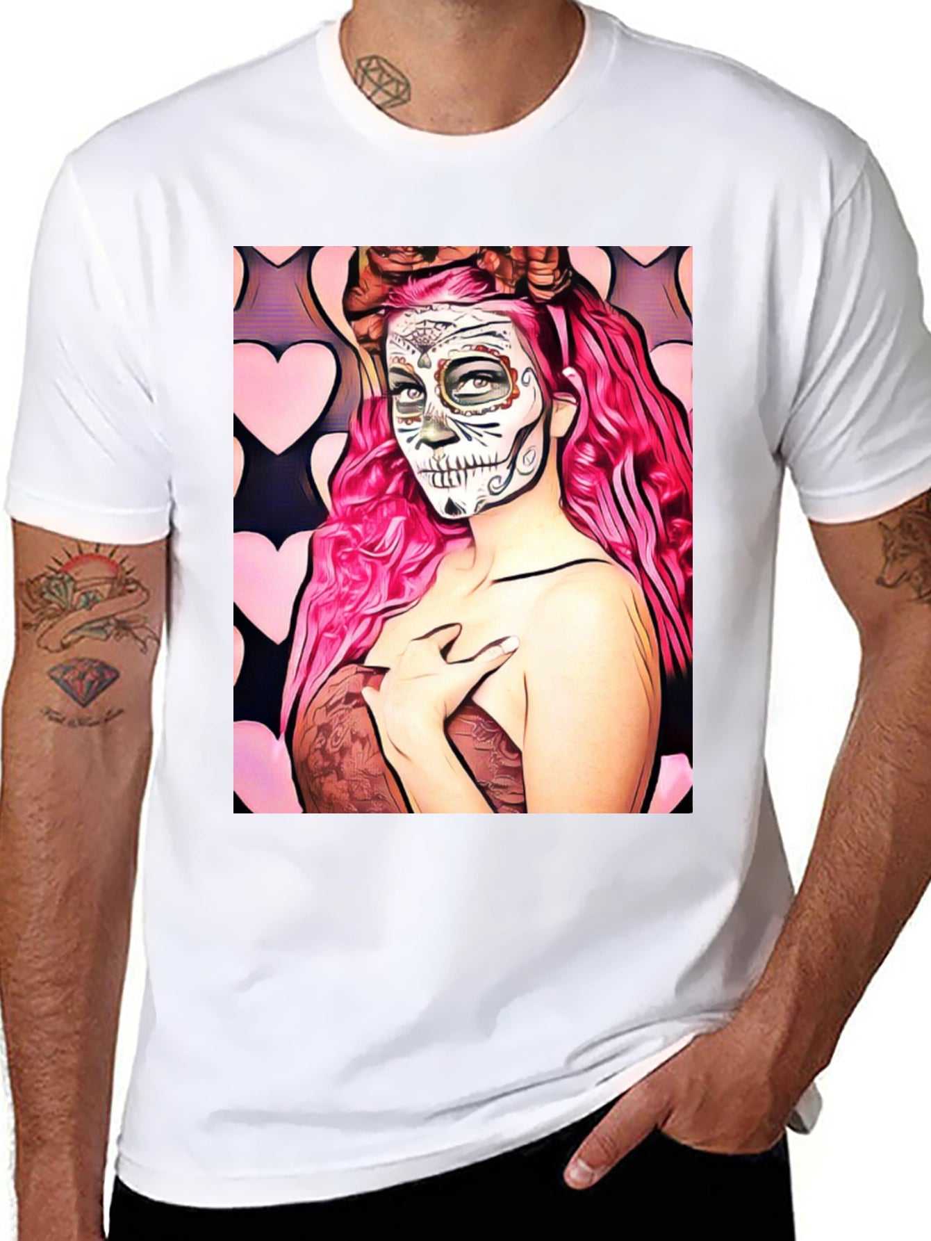Sugar Skull Woman Graphic Tee
