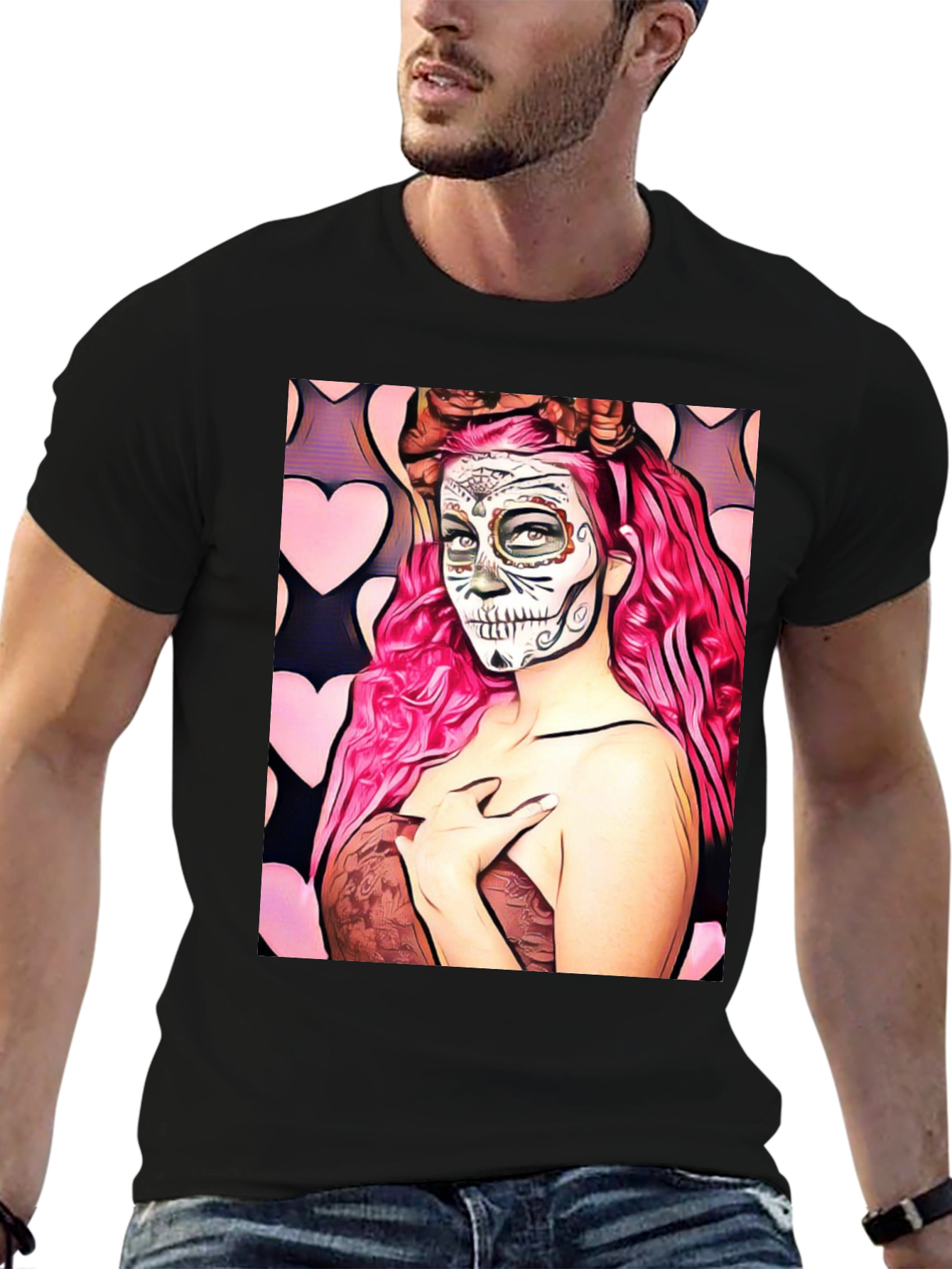 Sugar Skull Woman Graphic Tee