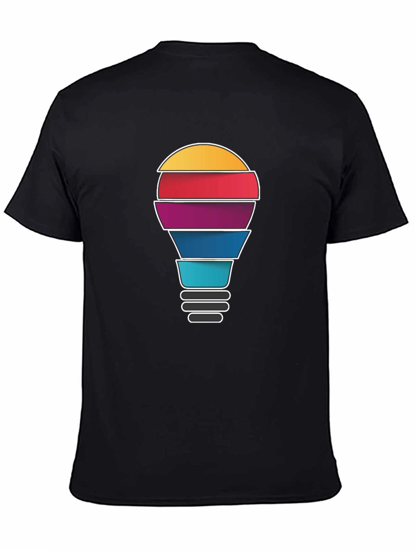 Creative Idea Light Bulb Graphic T-Shirt
