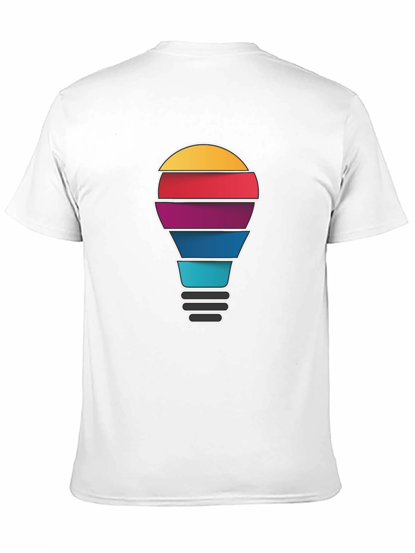 Creative Idea Light Bulb Graphic T-Shirt