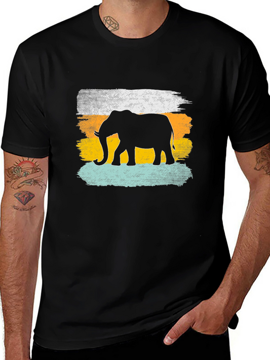 Elephant Silhouette Graphic Tee - Unisex