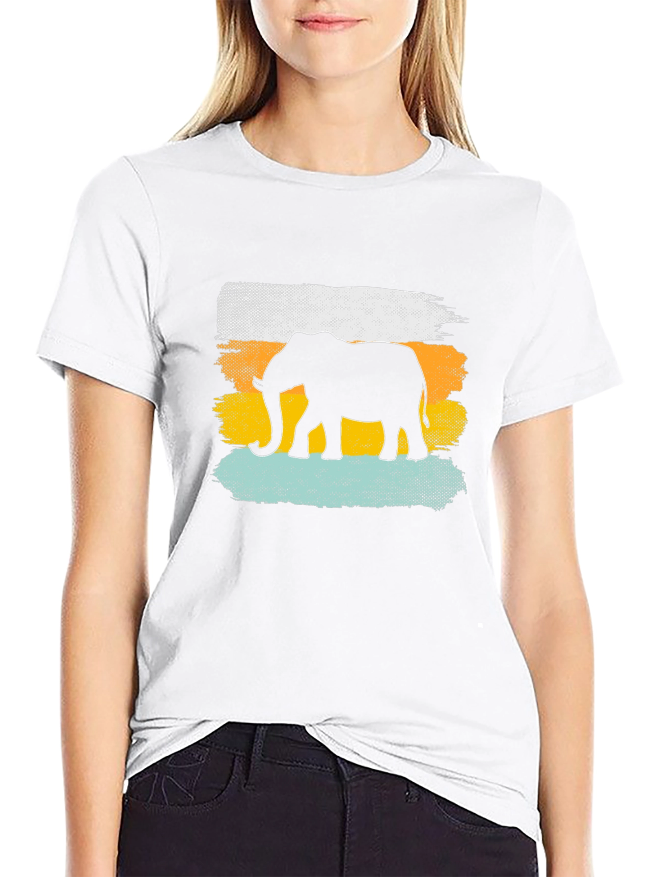 Elephant Silhouette Graphic Tee - Unisex