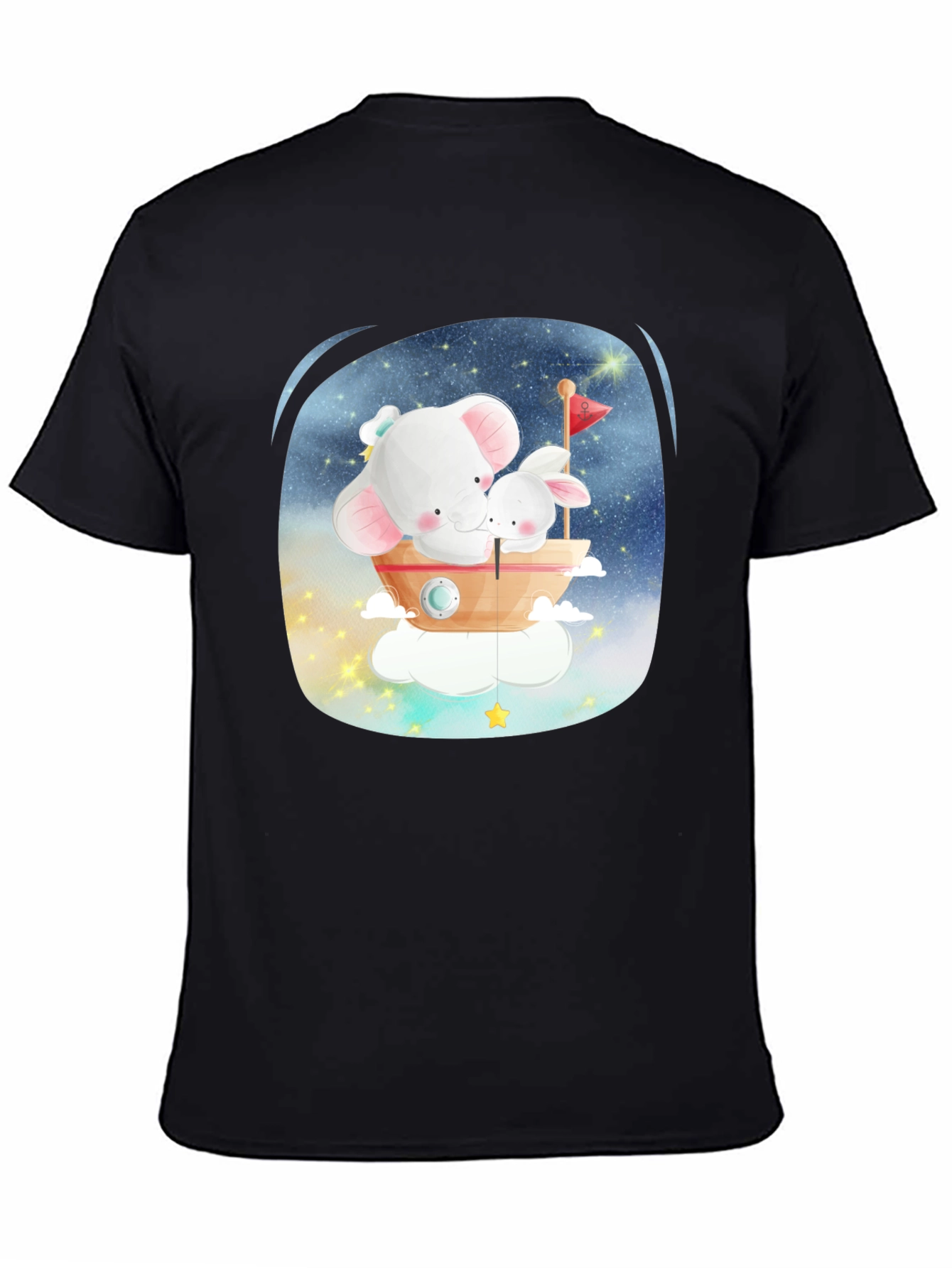 Cute Elephant & Bunny T-Shirt - Dreamy Design