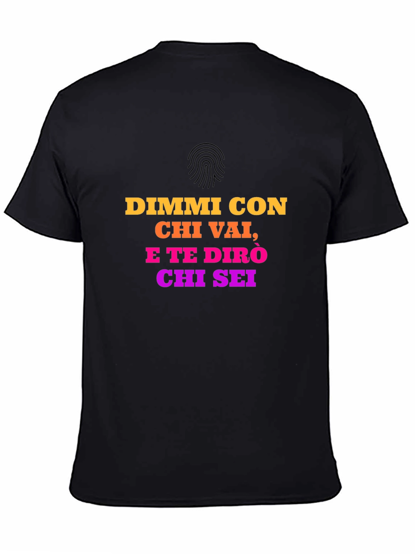 Italian Quote T-Shirt - Dimmi Con Chi Vai
