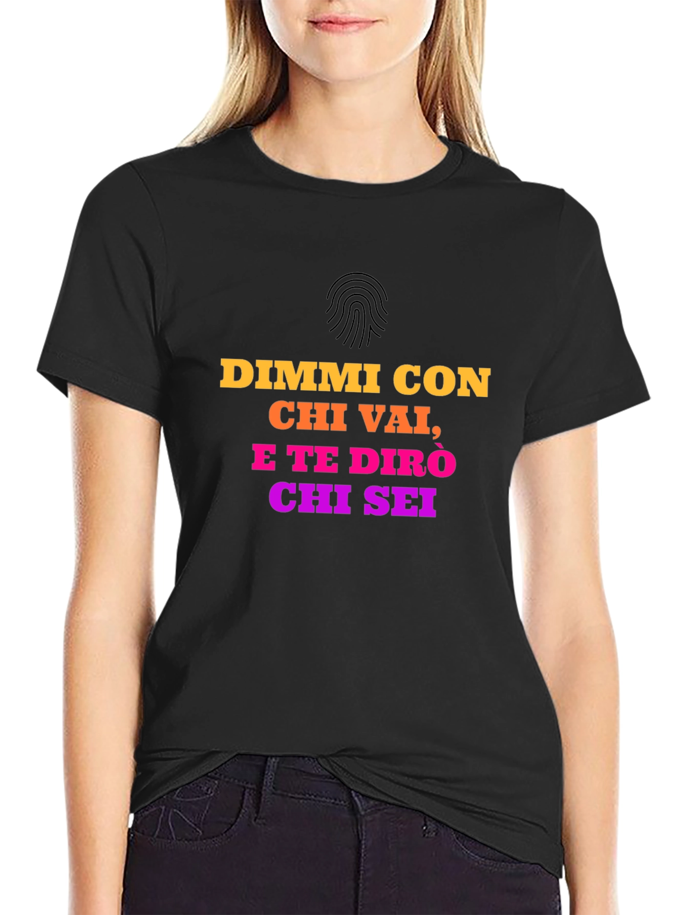 Italian Quote T-Shirt - Dimmi Con Chi Vai