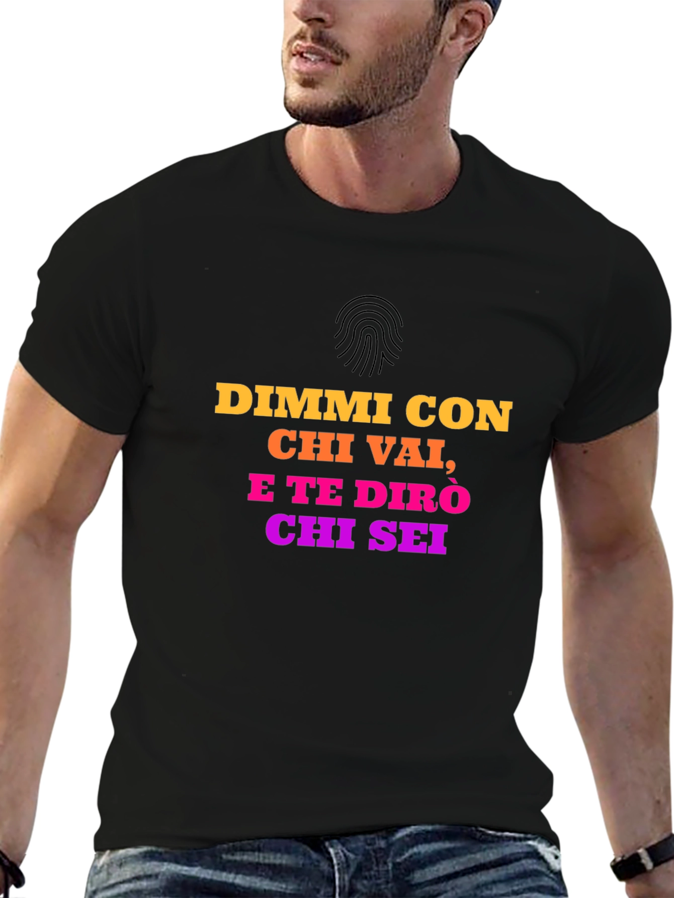 Italian Quote T-Shirt - Dimmi Con Chi Vai