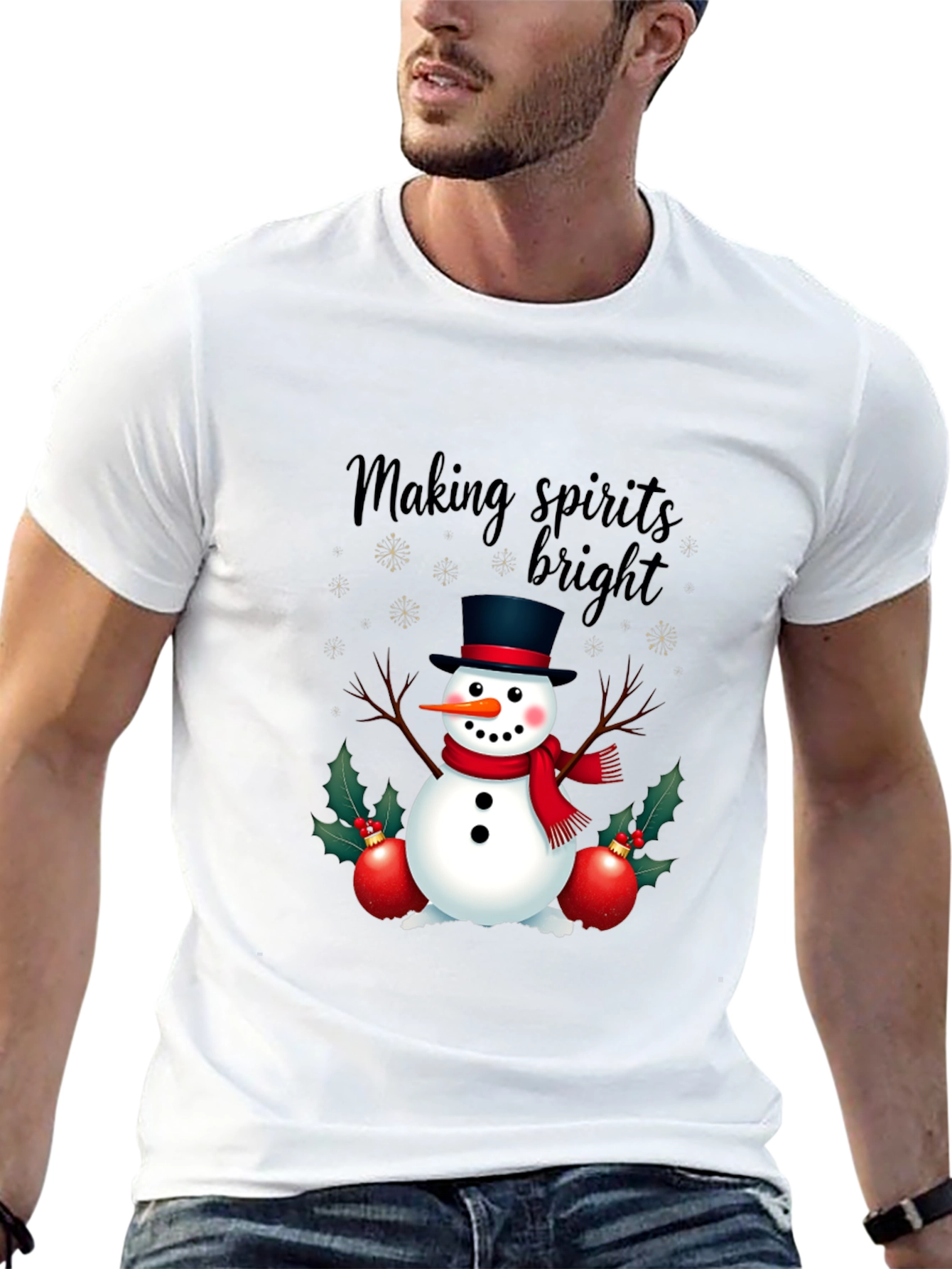 Festive Snowman T-Shirt: Making Spirits Bright!
