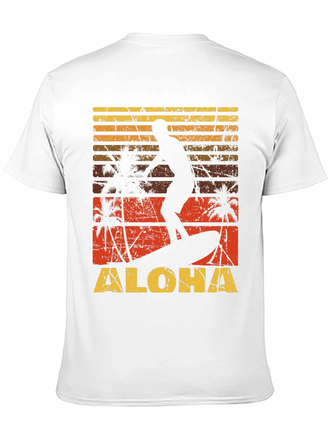 Retro Aloha Surfer Graphic Tee - Beach Vibes