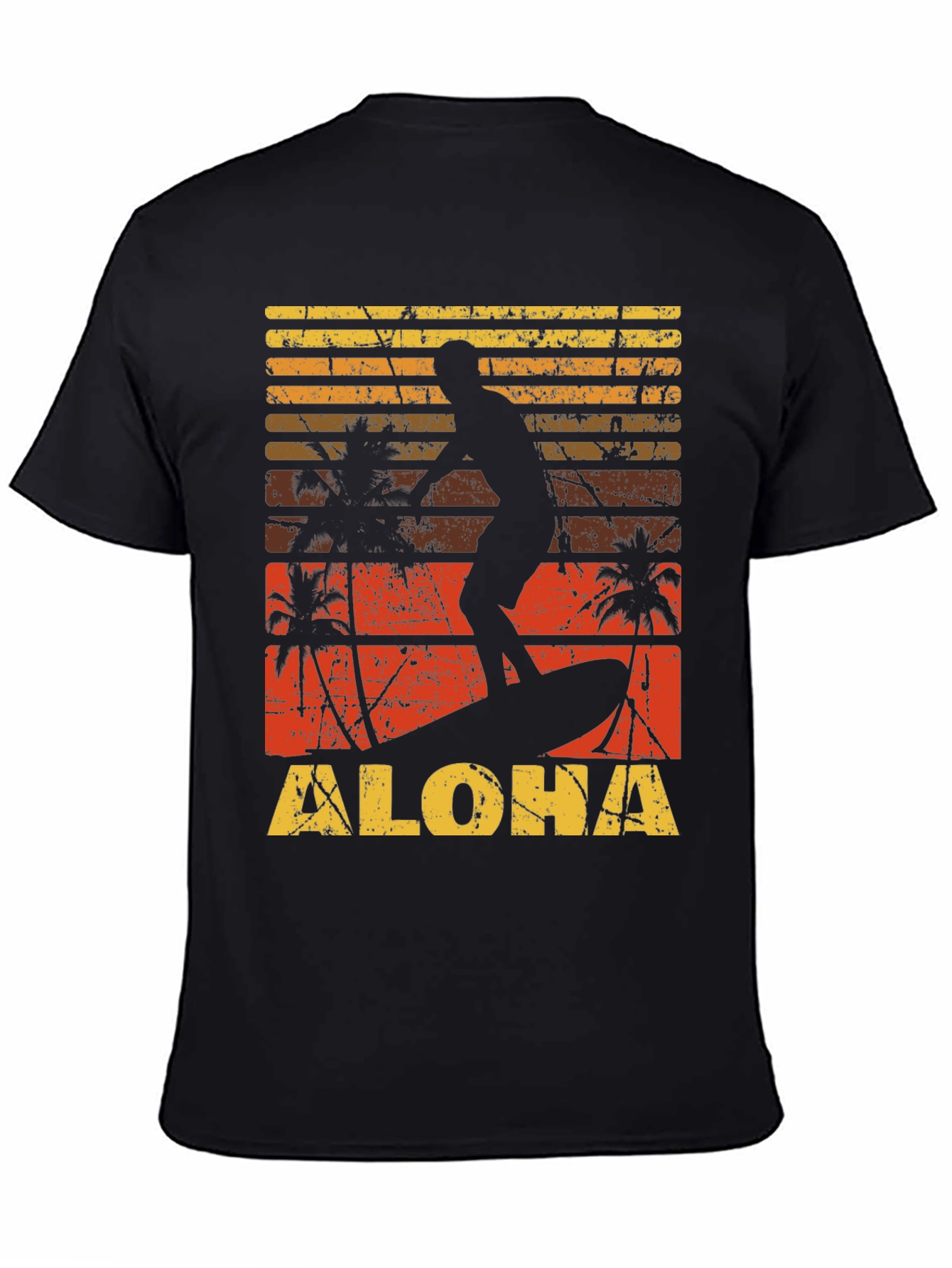 Retro Aloha Surfer Graphic Tee - Beach Vibes