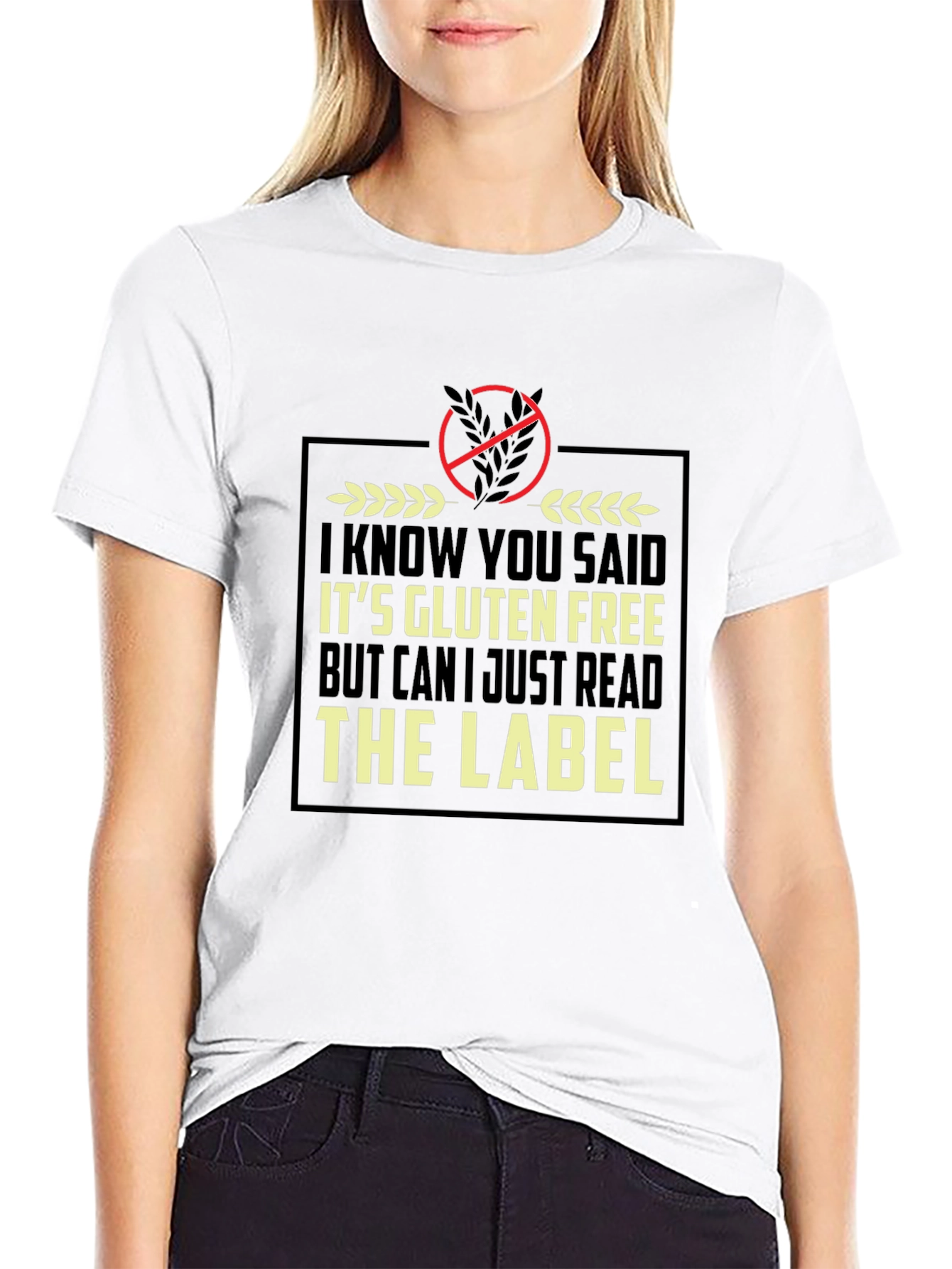 Gluten Free Humor T-Shirt - Read the Label