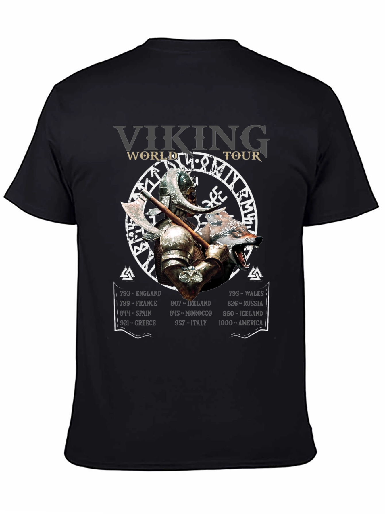 Viking World Tour T-Shirt: Bold Graphic Tee