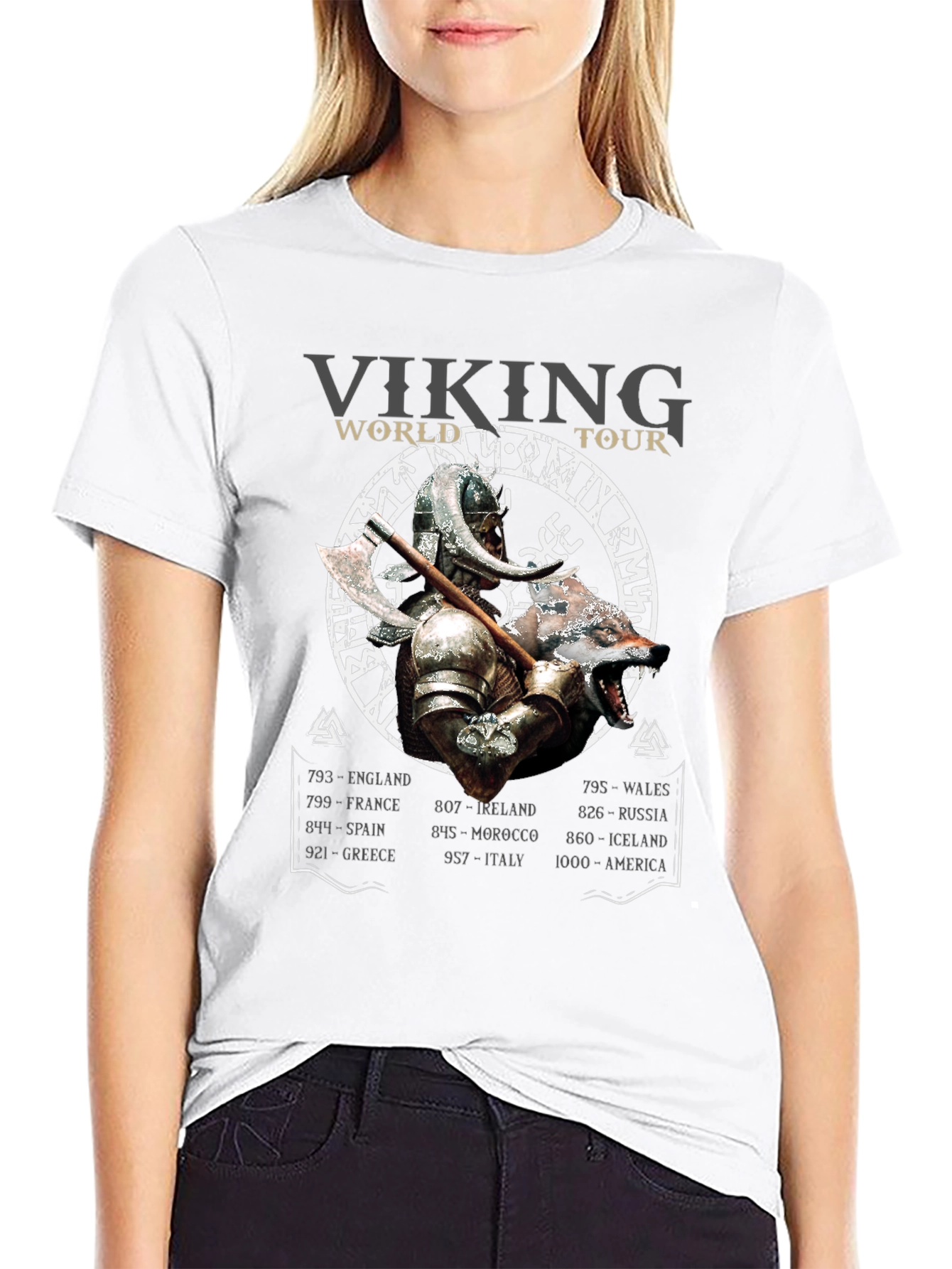 Viking World Tour T-Shirt: Bold Graphic Tee