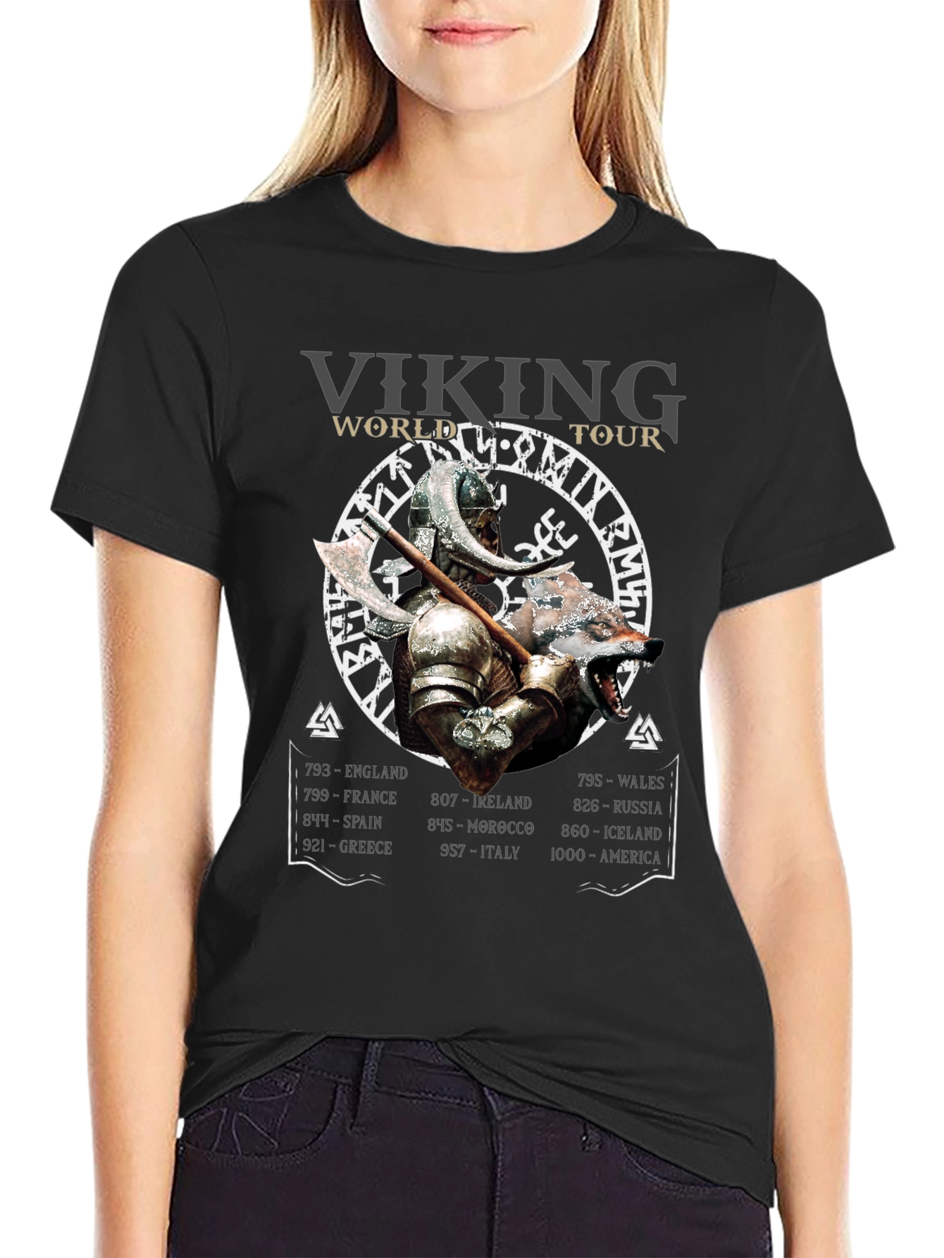 Viking World Tour T-Shirt: Bold Graphic Tee