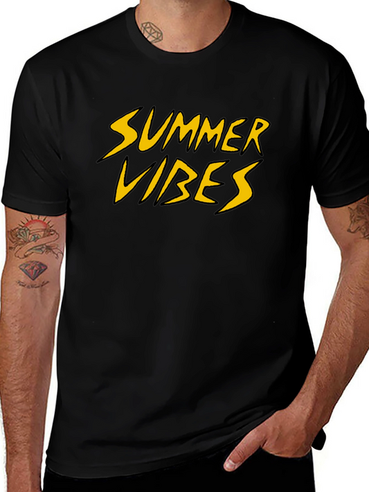 Summer Vibes Graphic Tee - Black