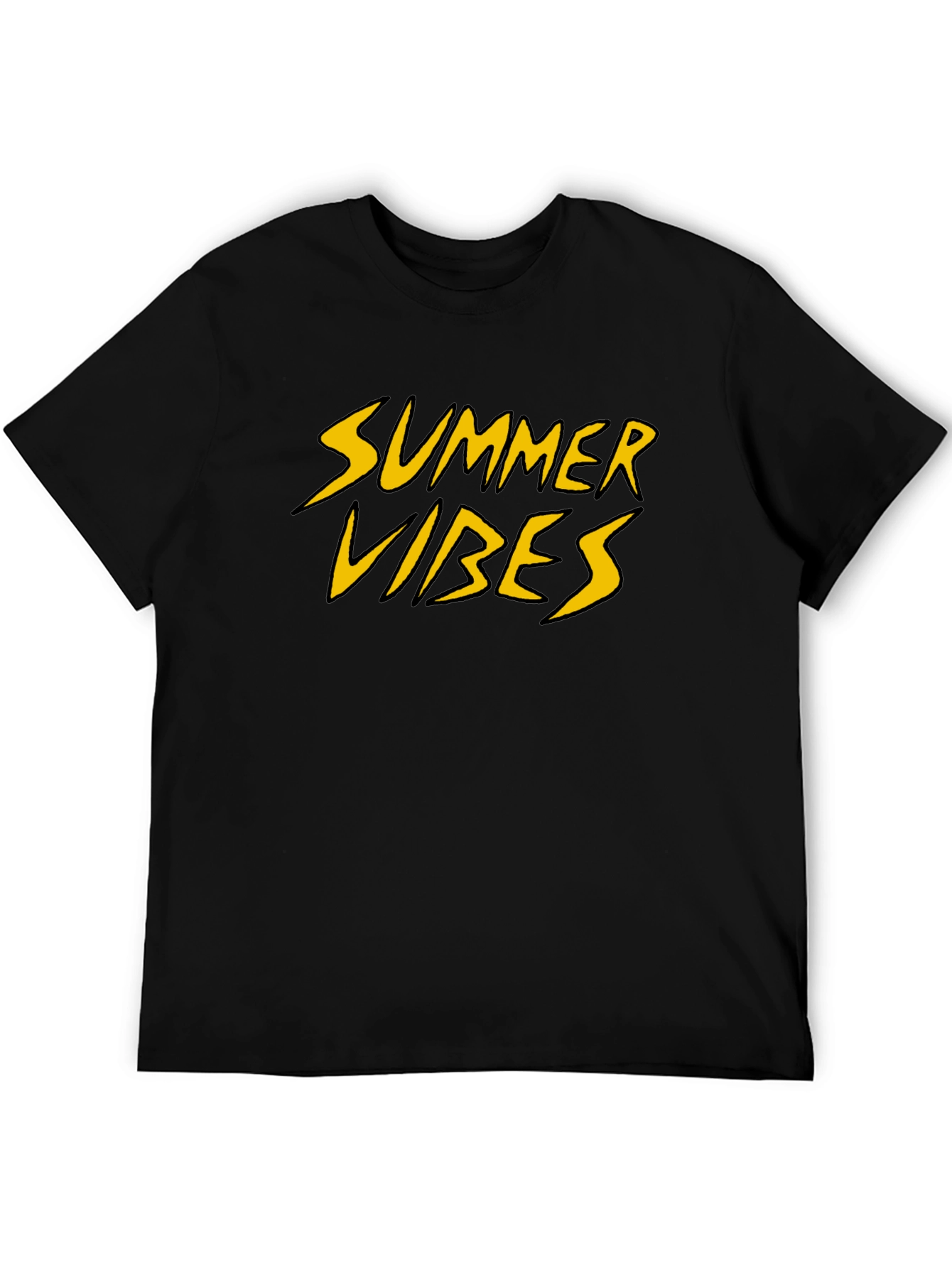 Summer Vibes Graphic Tee - Black