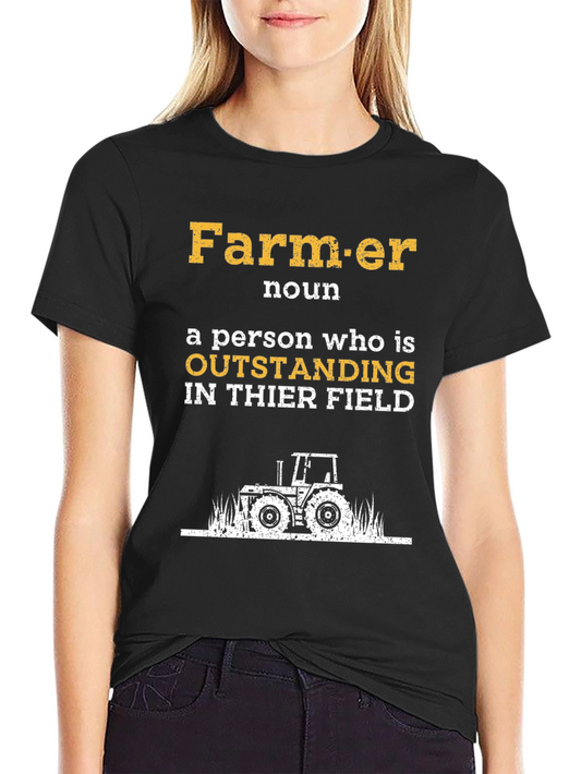 Farmer Definition Graphic Tee - Outstanding in Their Field