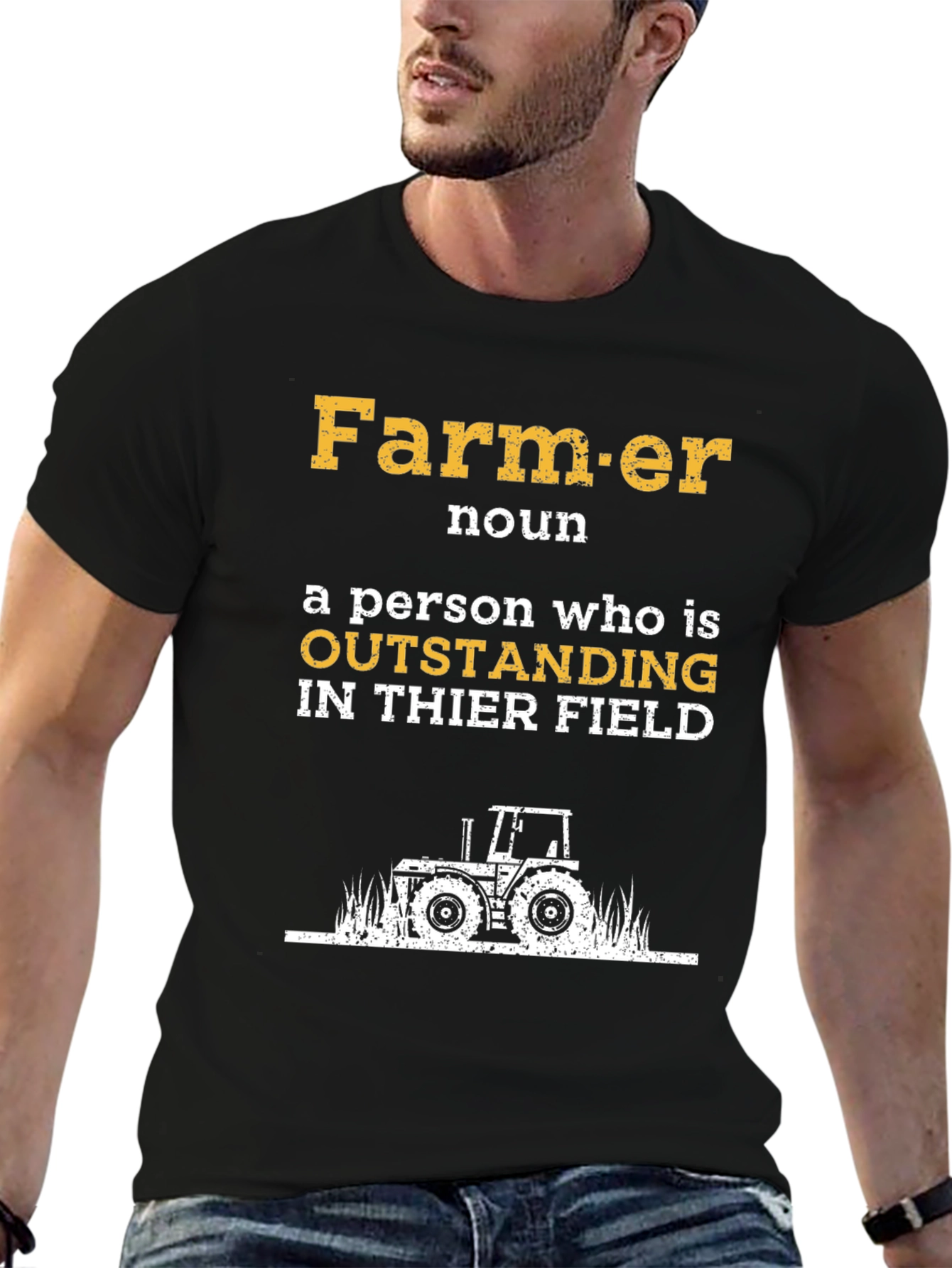 Farmer Definition Graphic Tee - Outstanding in Their Field
