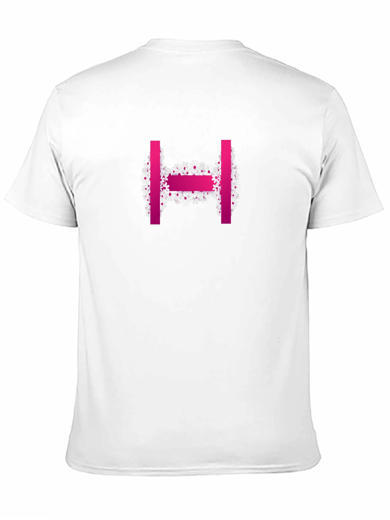 Floral H Letter T-Shirt - Stylish & Unique