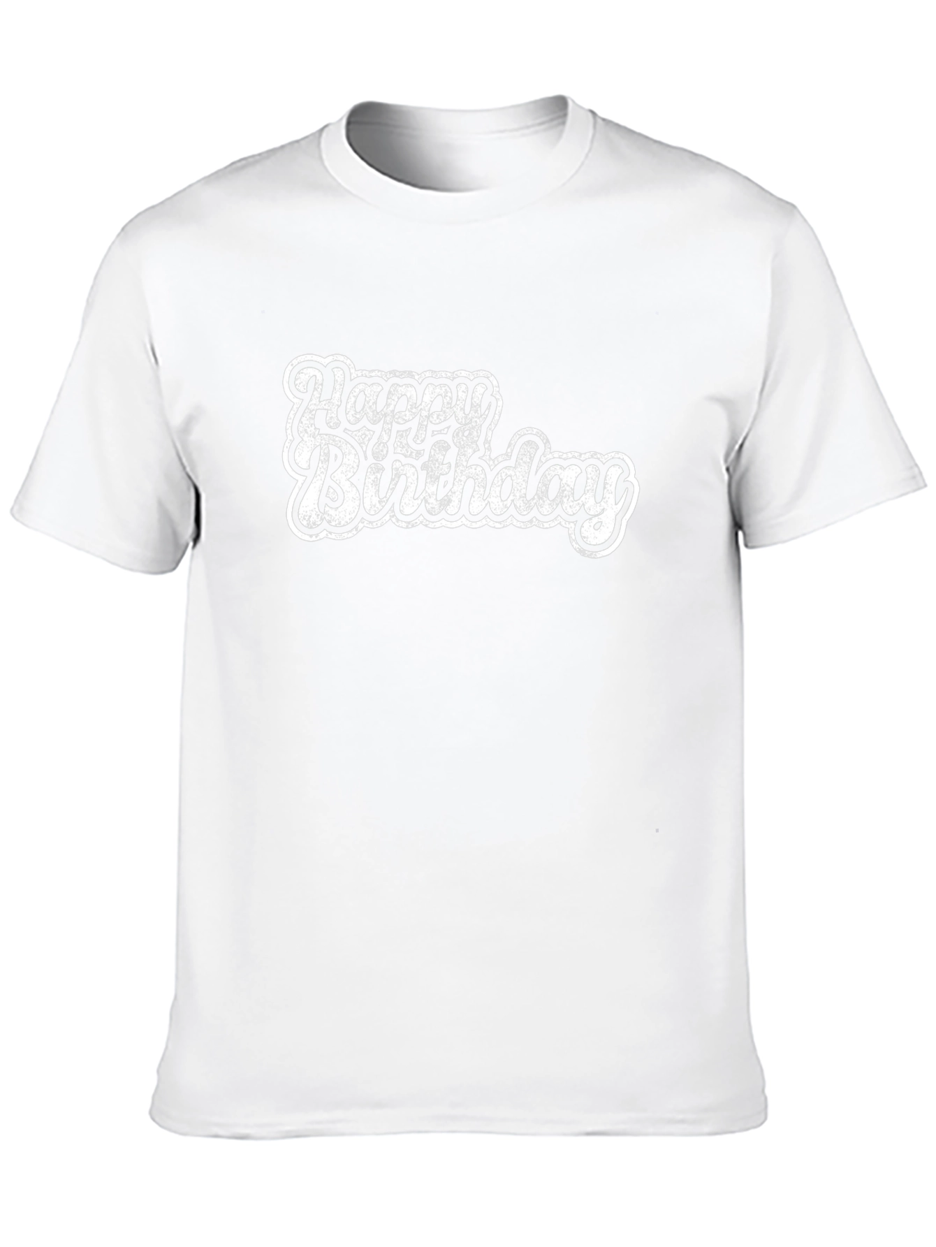 Happy Birthday Graphic Tee - Black