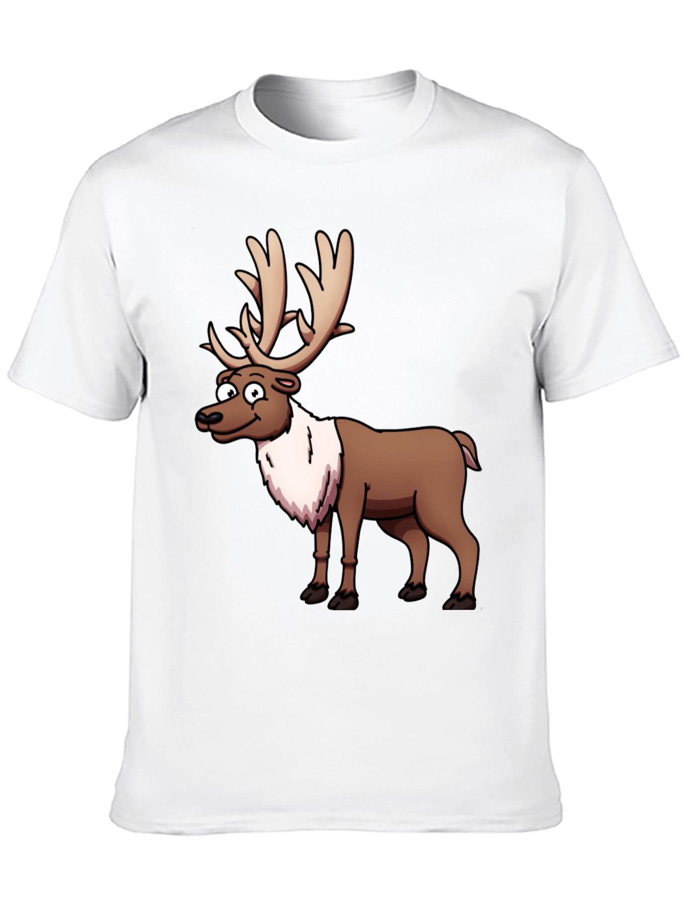 Reindeer Graphic T-Shirt - Festive Casual Wear