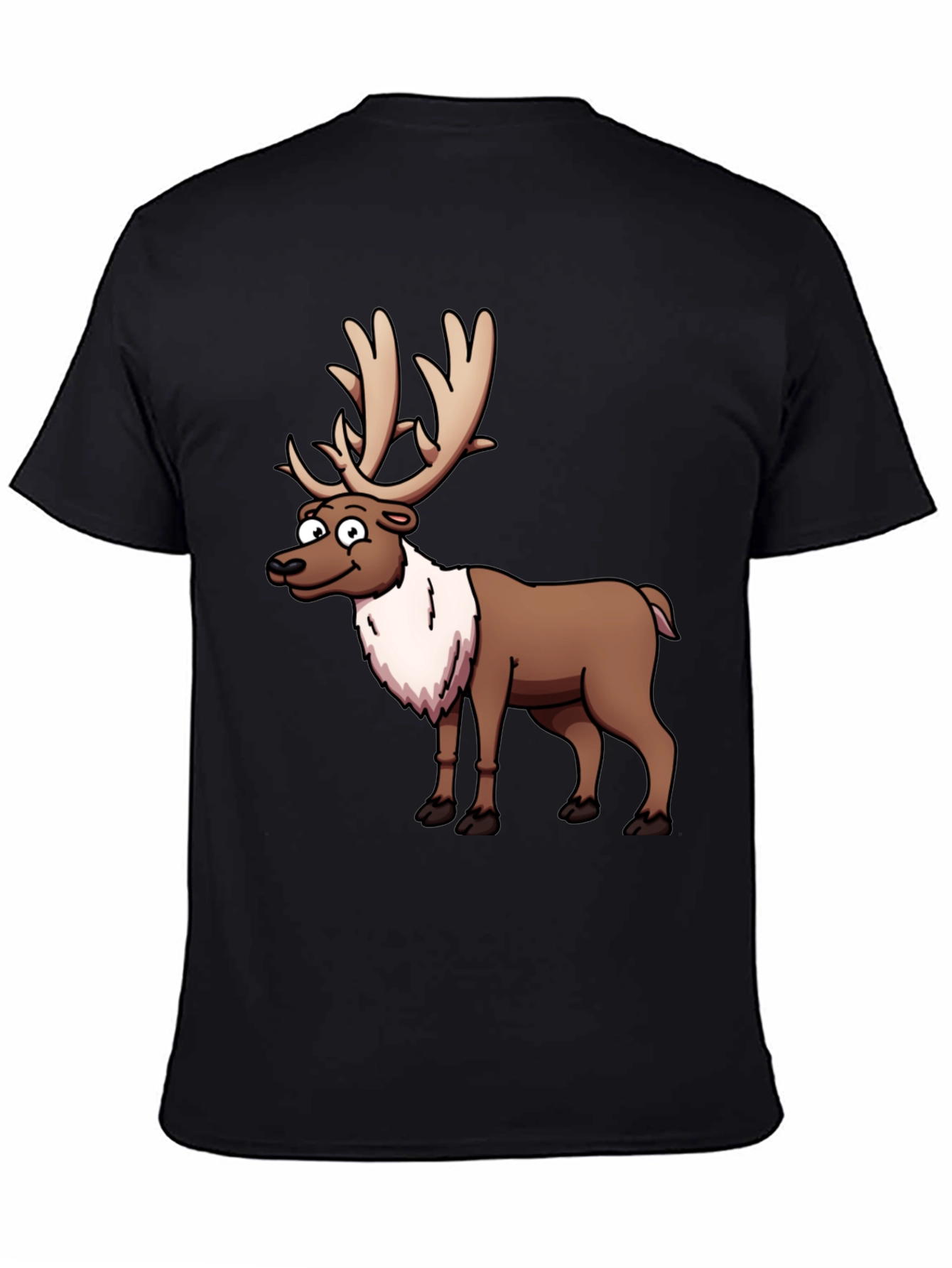 Reindeer Graphic T-Shirt - Festive Casual Wear