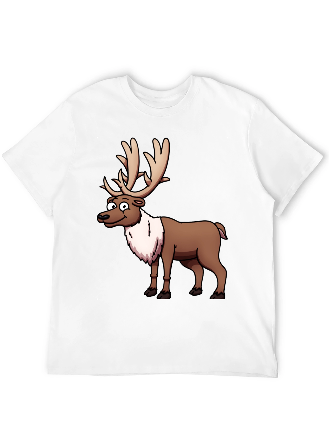 Reindeer Graphic T-Shirt - Festive Casual Wear